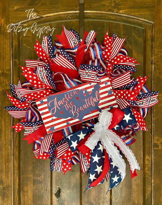 May 16 Patriotic Themed Wreath Class