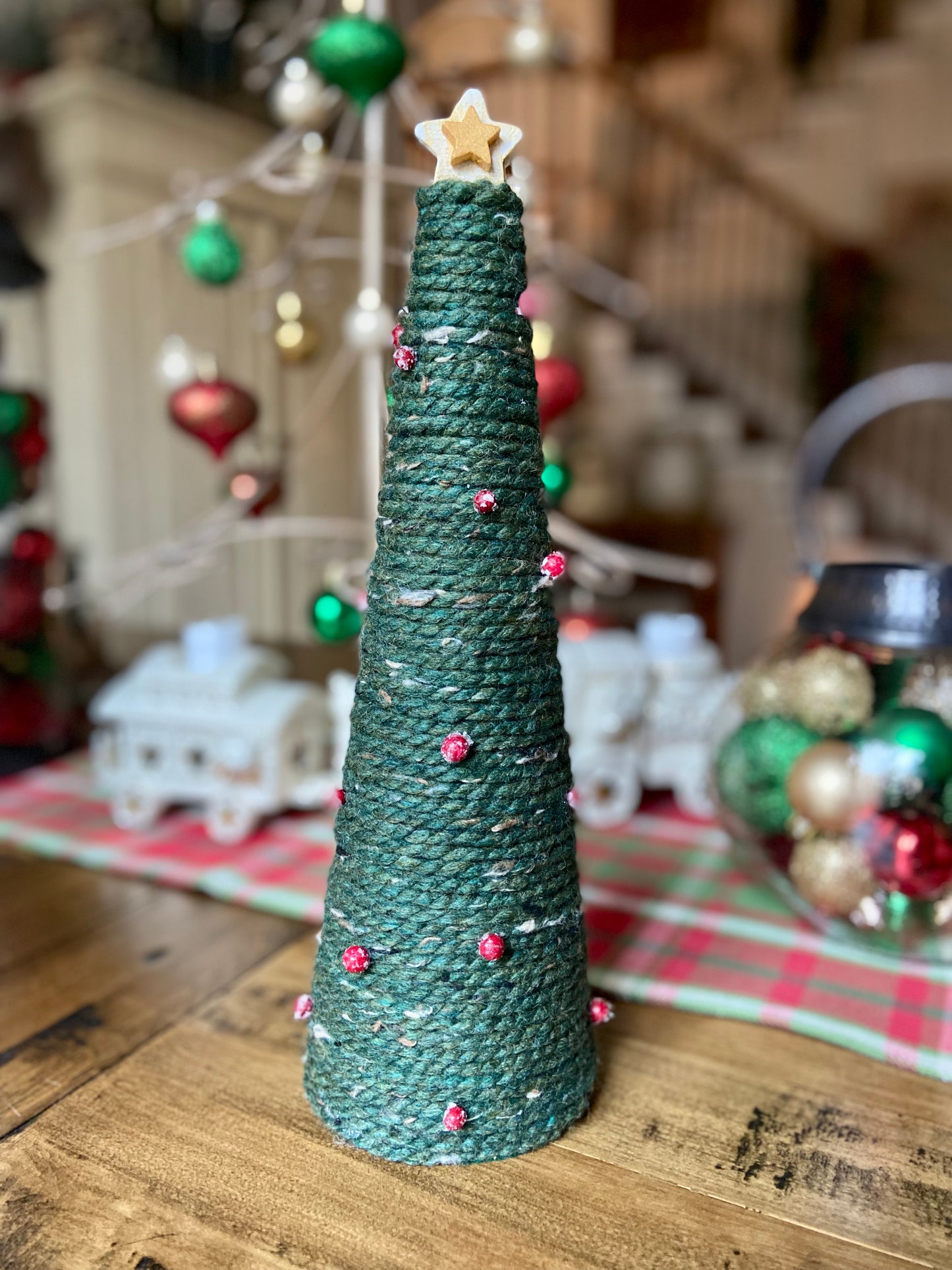 Yarn Christmas Trees
