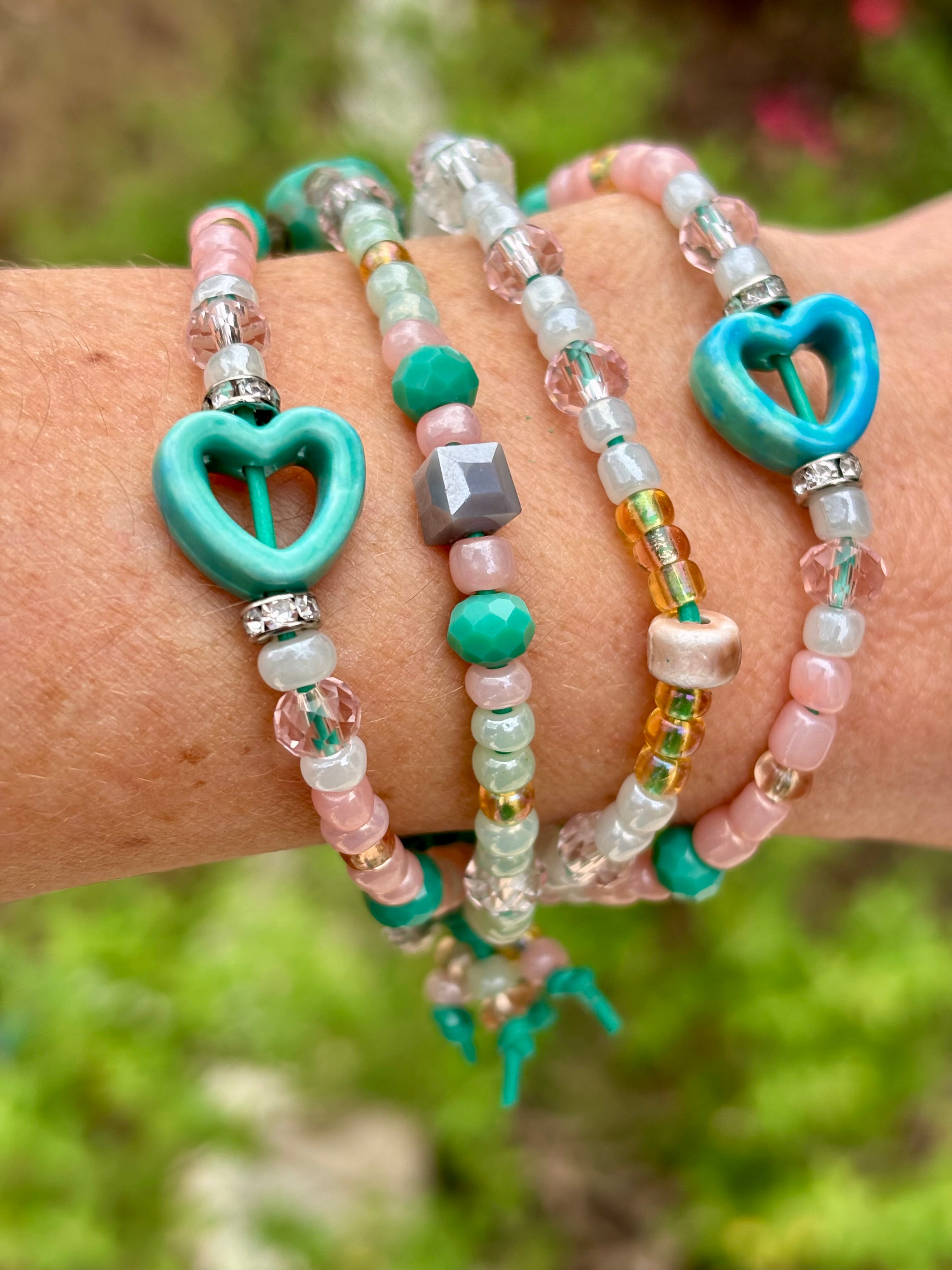 Dreamy Four-Strand Beaded Bracelet