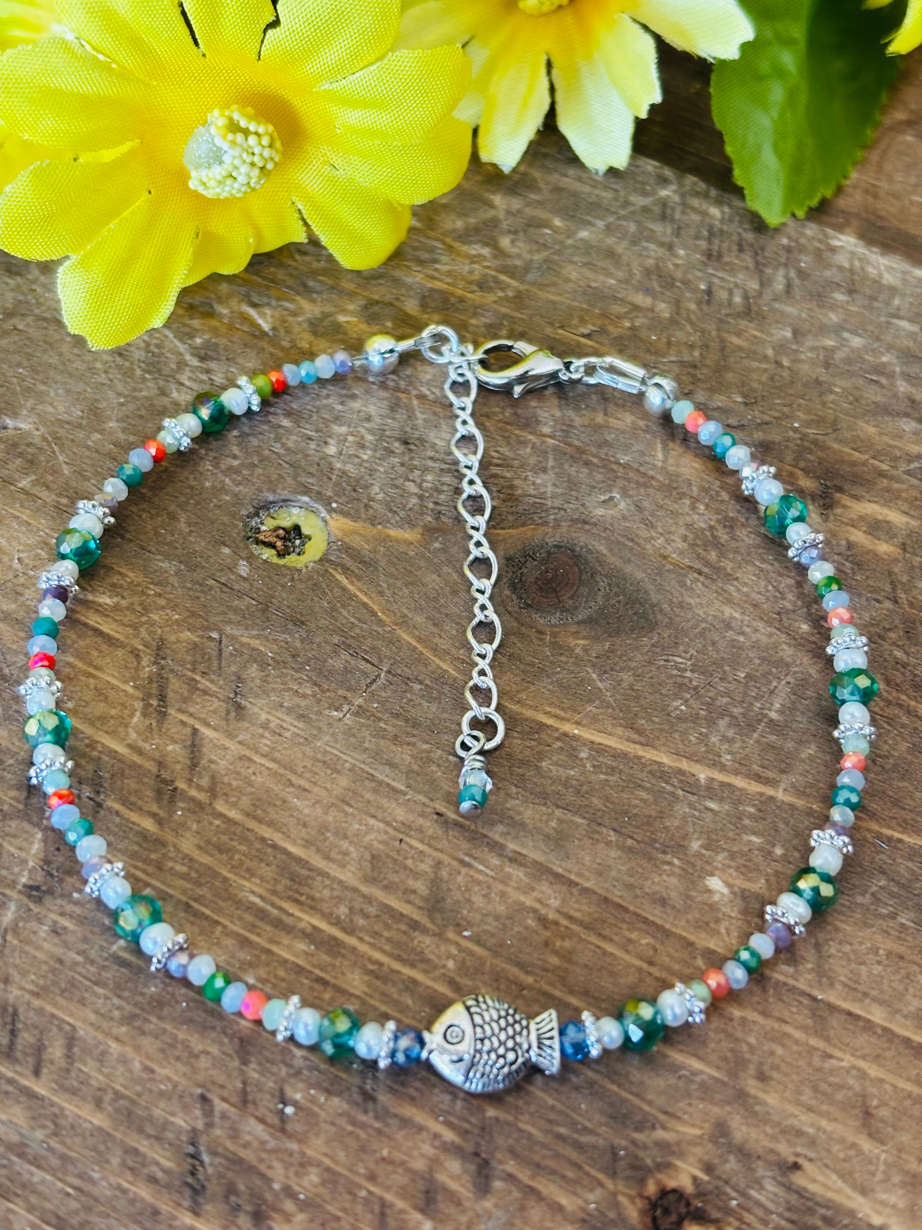 Delicate Beaded Anklet