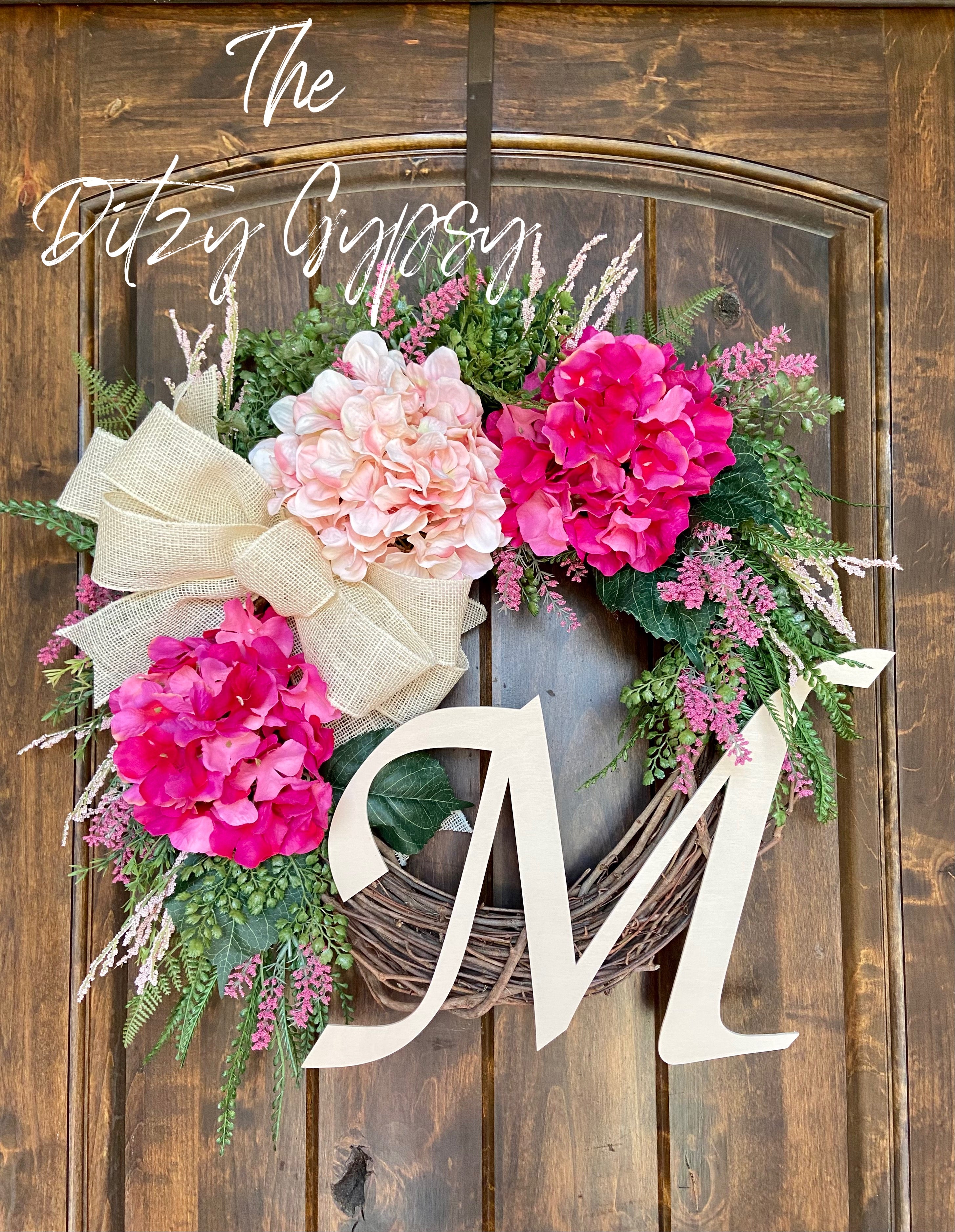 Made to Order Monogram Grapevine Wreath