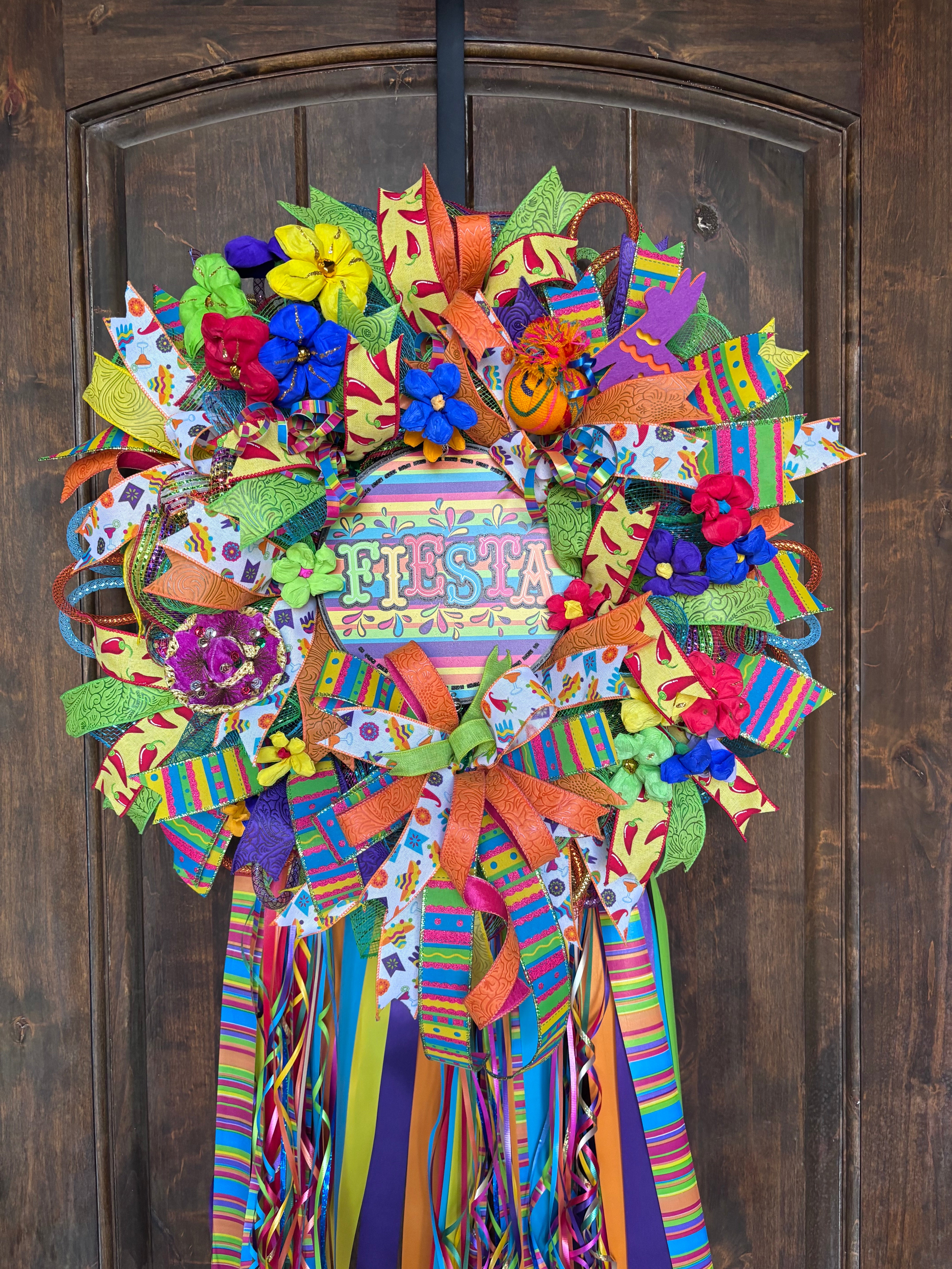 Made to Order 24” Fiesta Ribbon Wreath