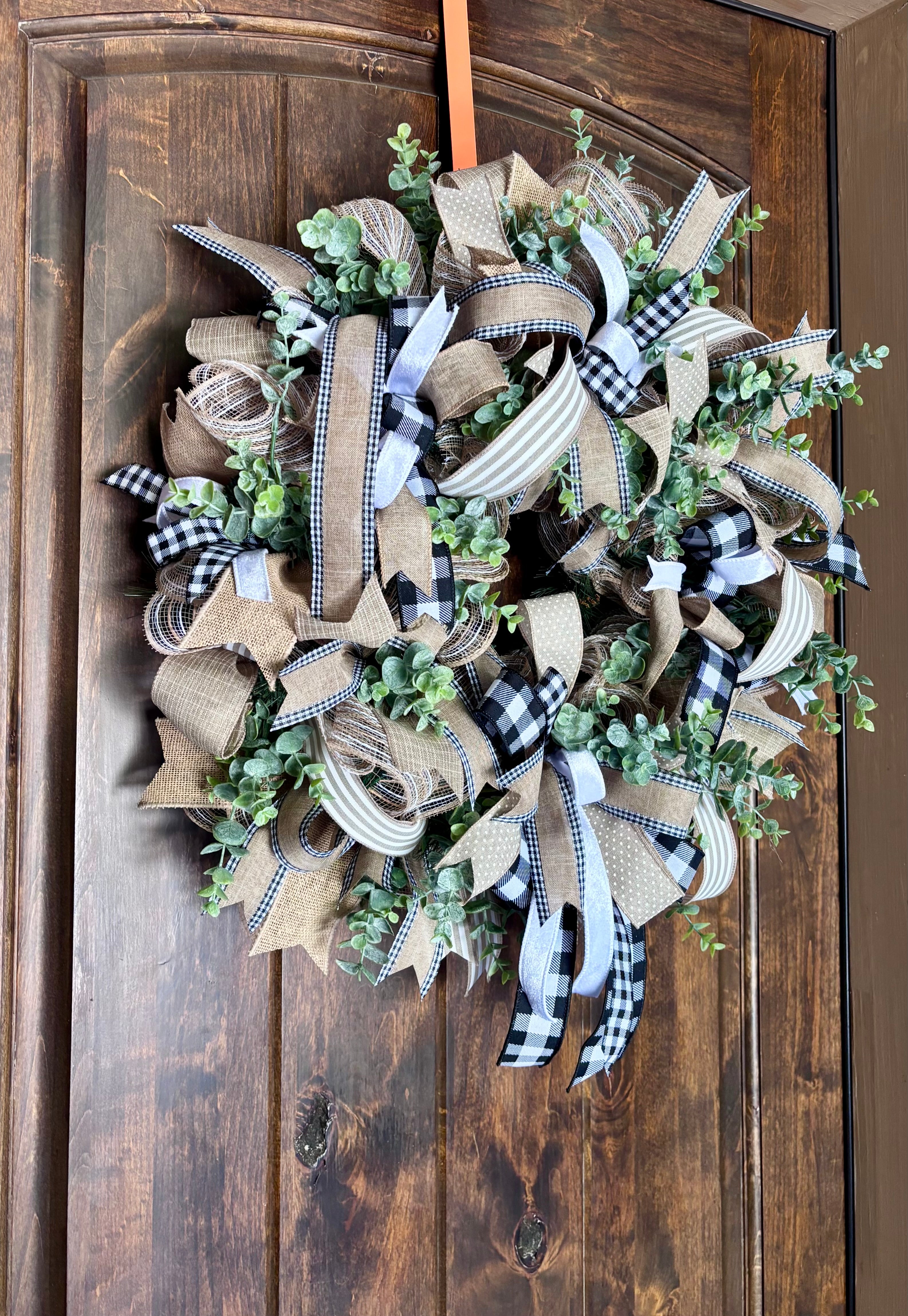 Made to Order Everyday Eucalyptus and Ribbon Wreth