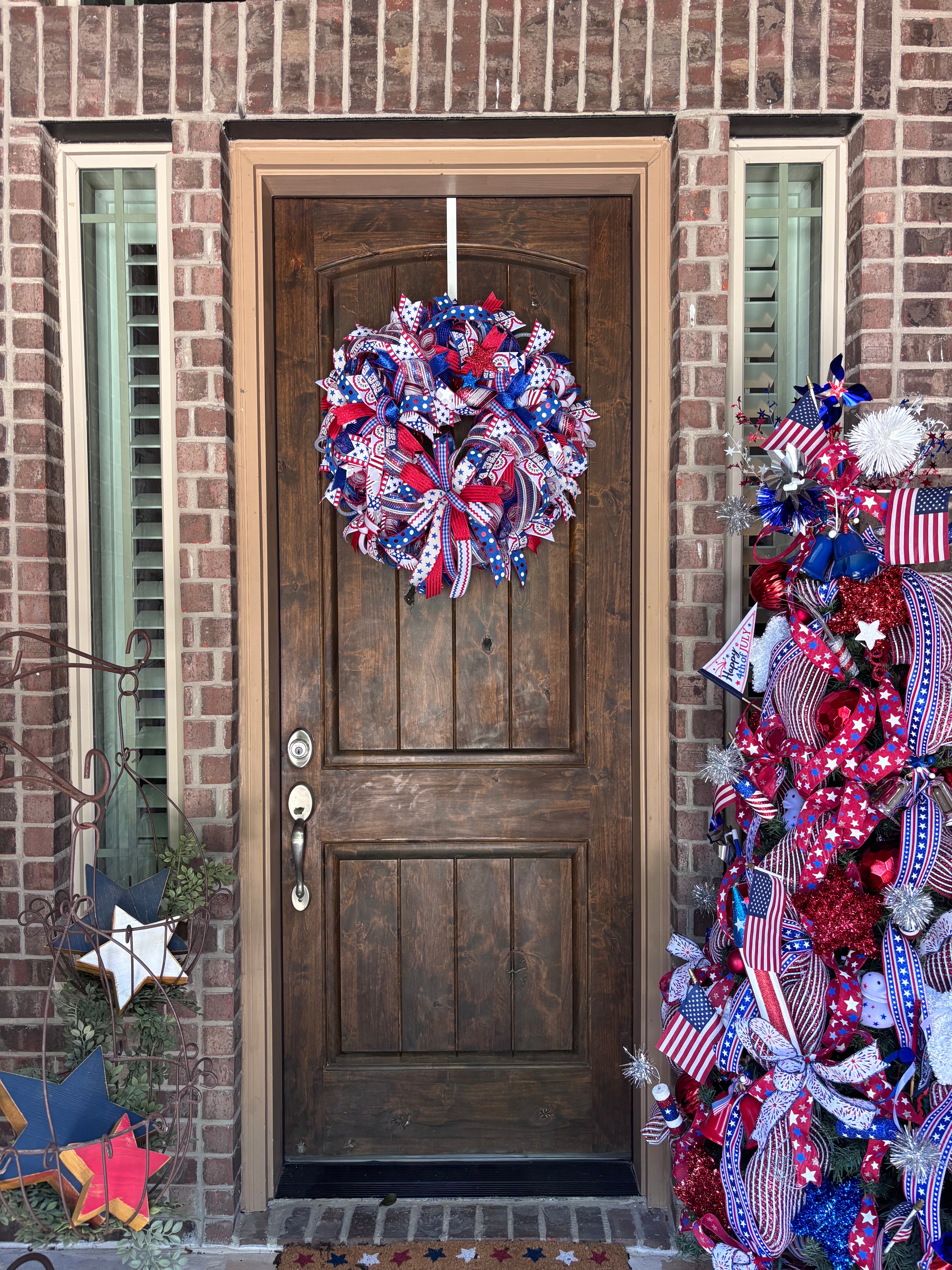 Made to Order Extra Full Patriotic Wreath