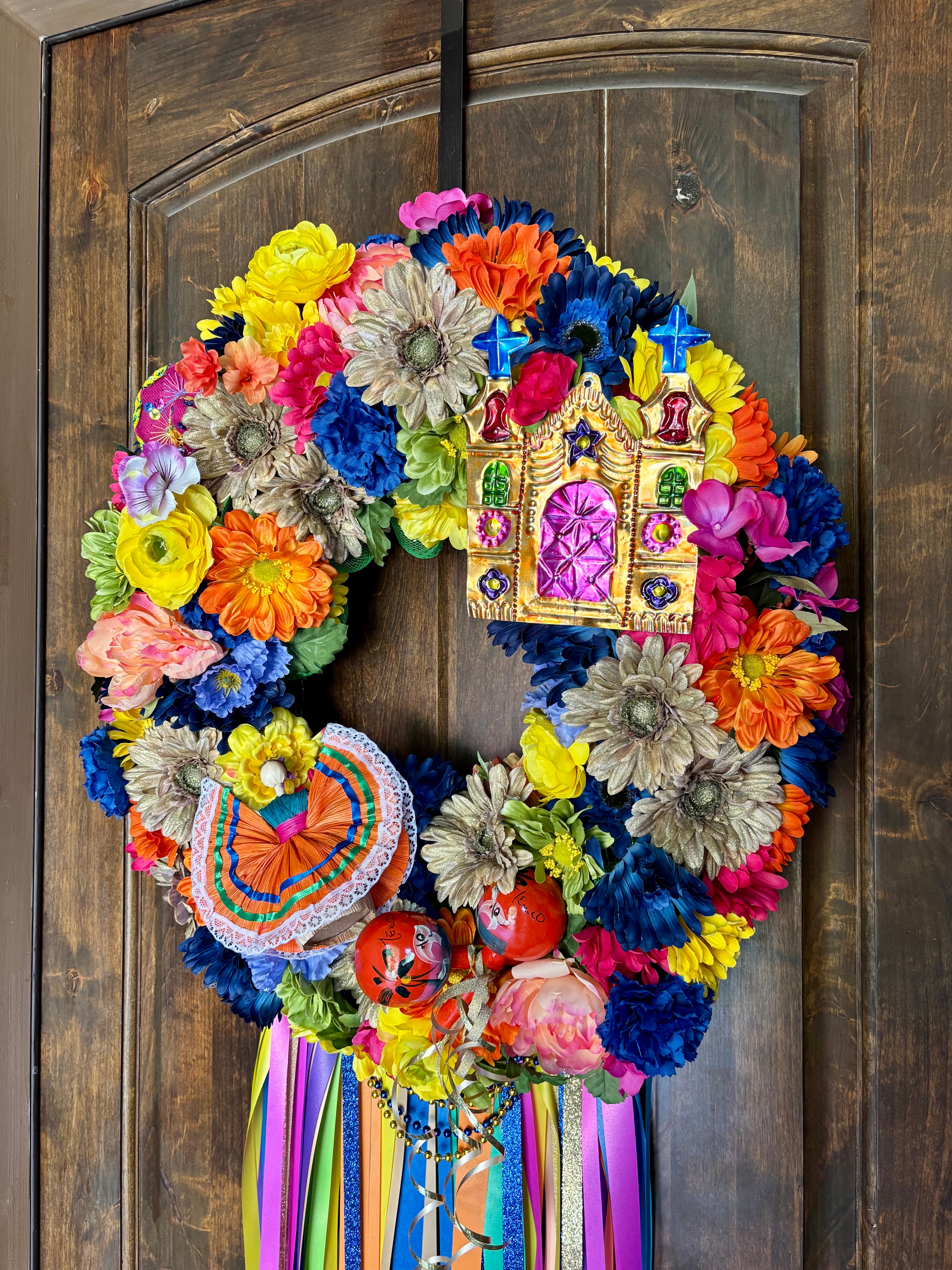 Simply Fabulous Floral Fiesta Wreath