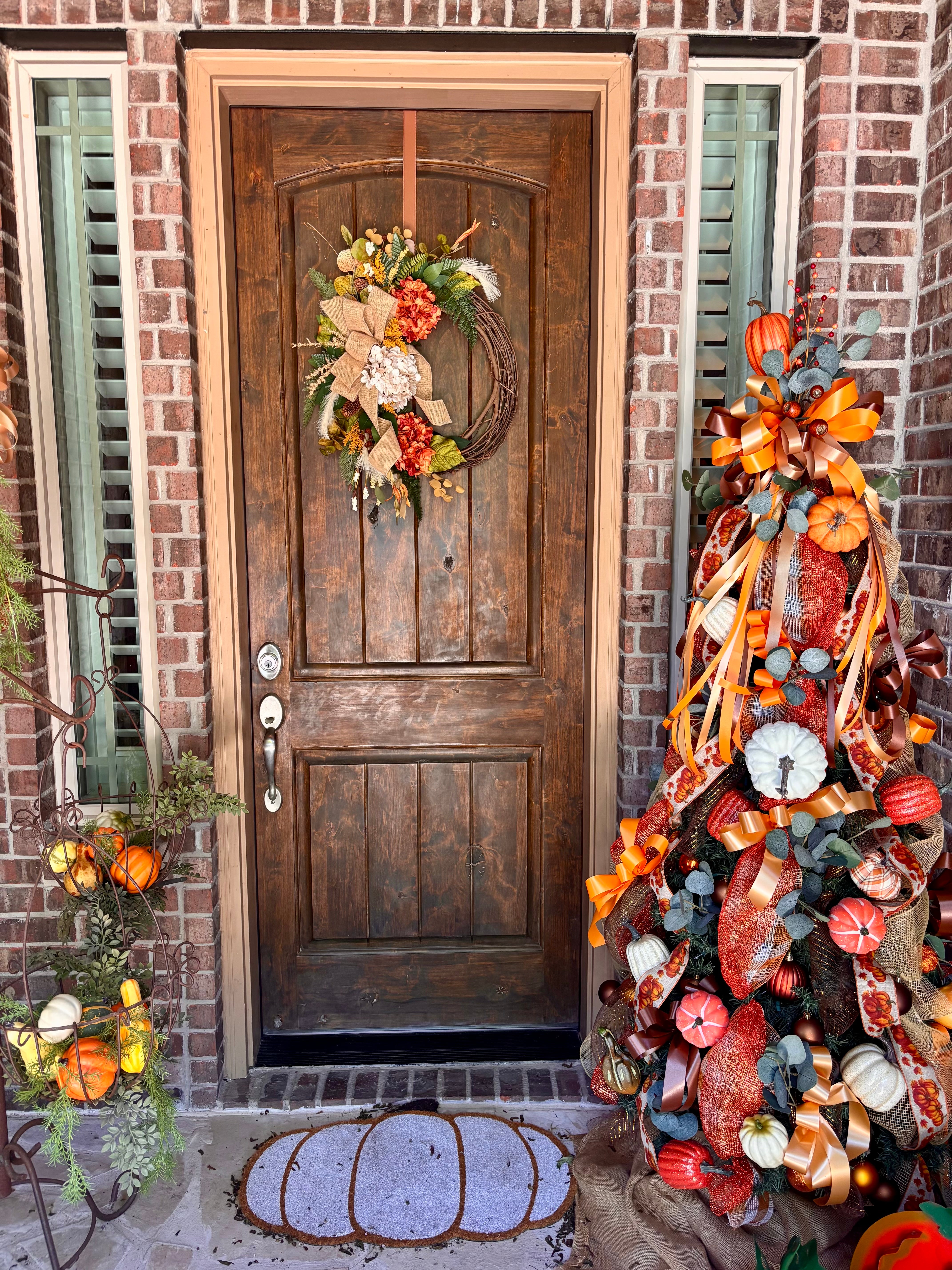 Already Made Fall Hydrangea Burst Wreath