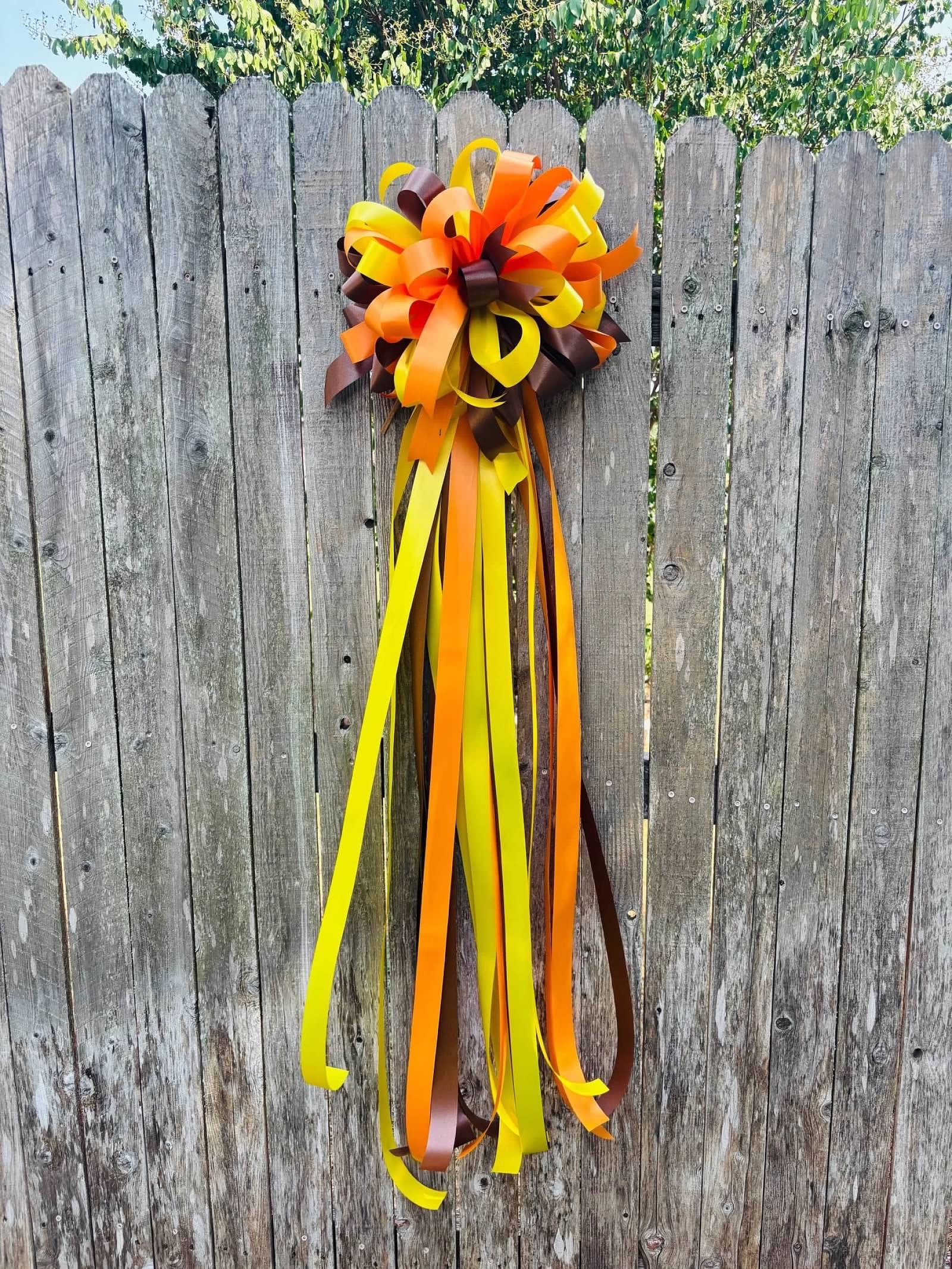 Fall Streamer Designs Full and Fabulous Fall Bows with Streamers – The Ditzy Gypsy, LLC