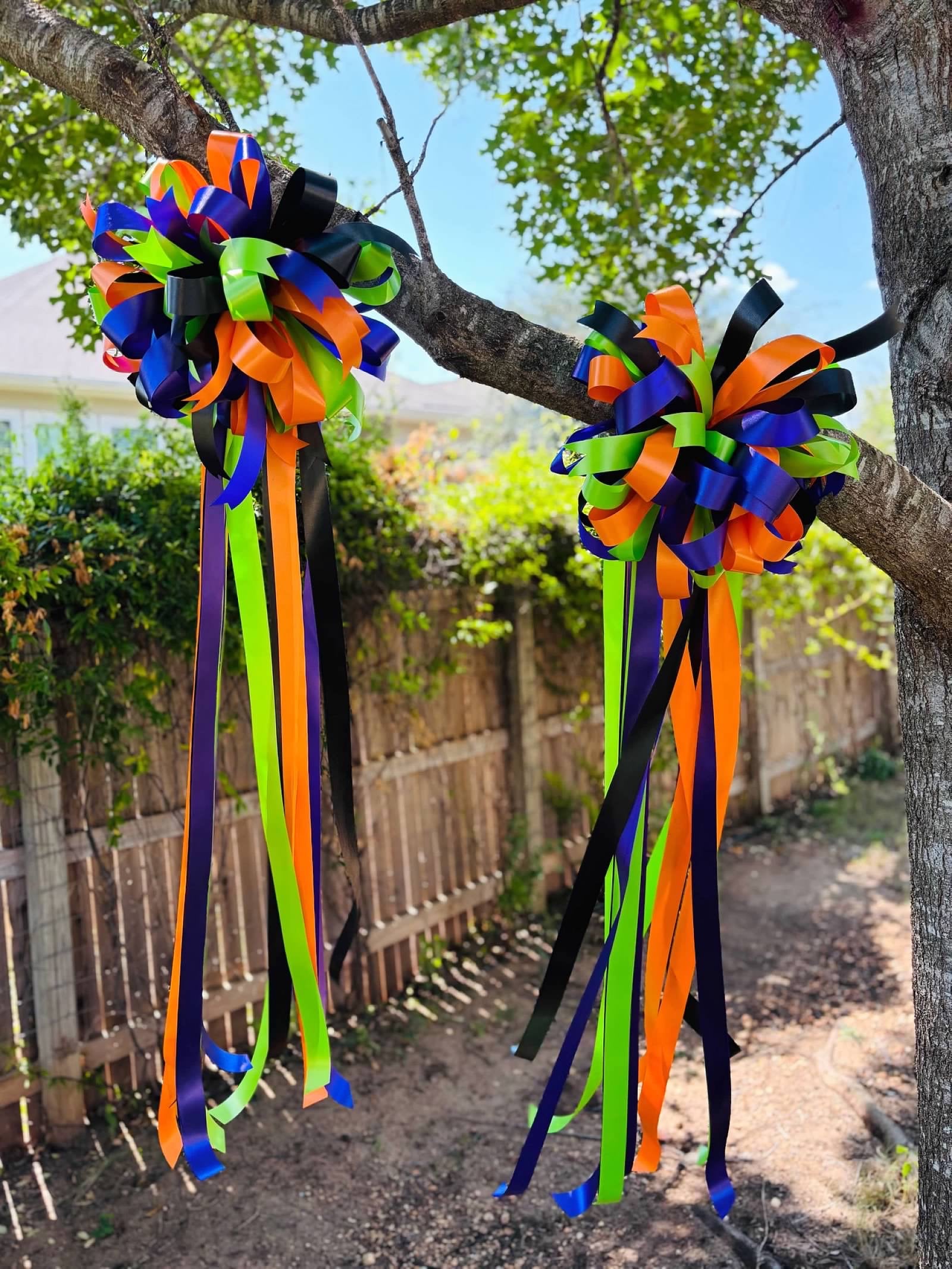 Go Big or GO HOME Bows with Streamers