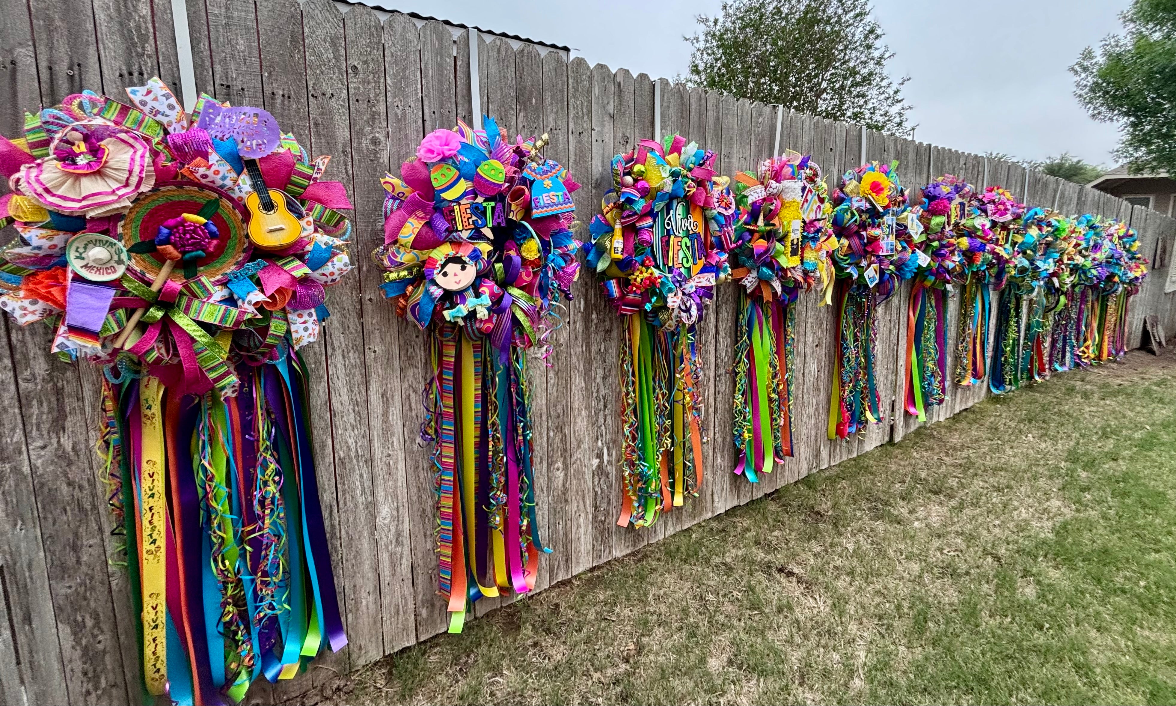 Fiesta Riboon Made to Order 24” Fiesta Ribbon Wreath – The Ditzy Gypsy, LLC