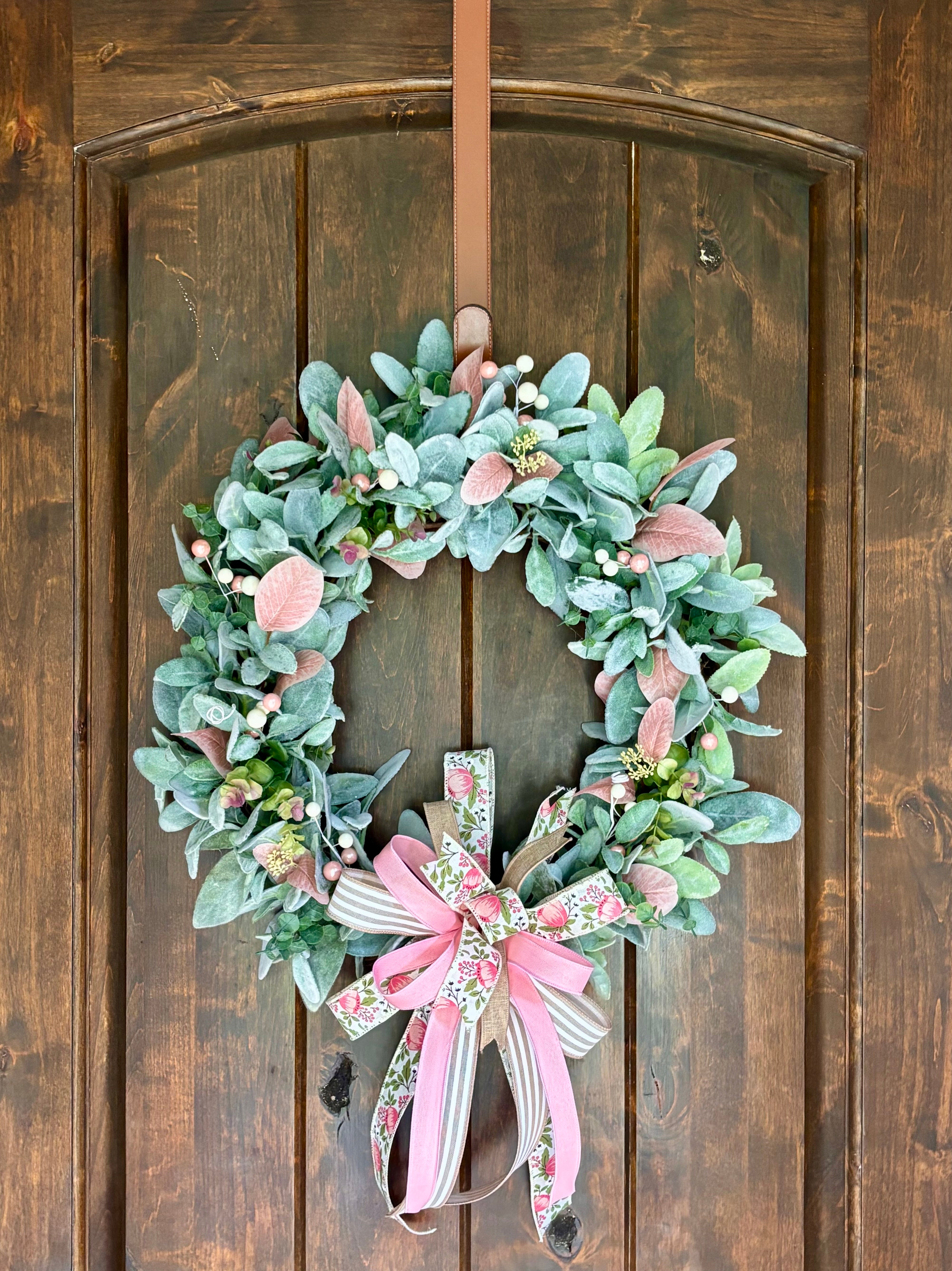 Made to Order Lovely Lambs Ear and Eucalyptus Wreath