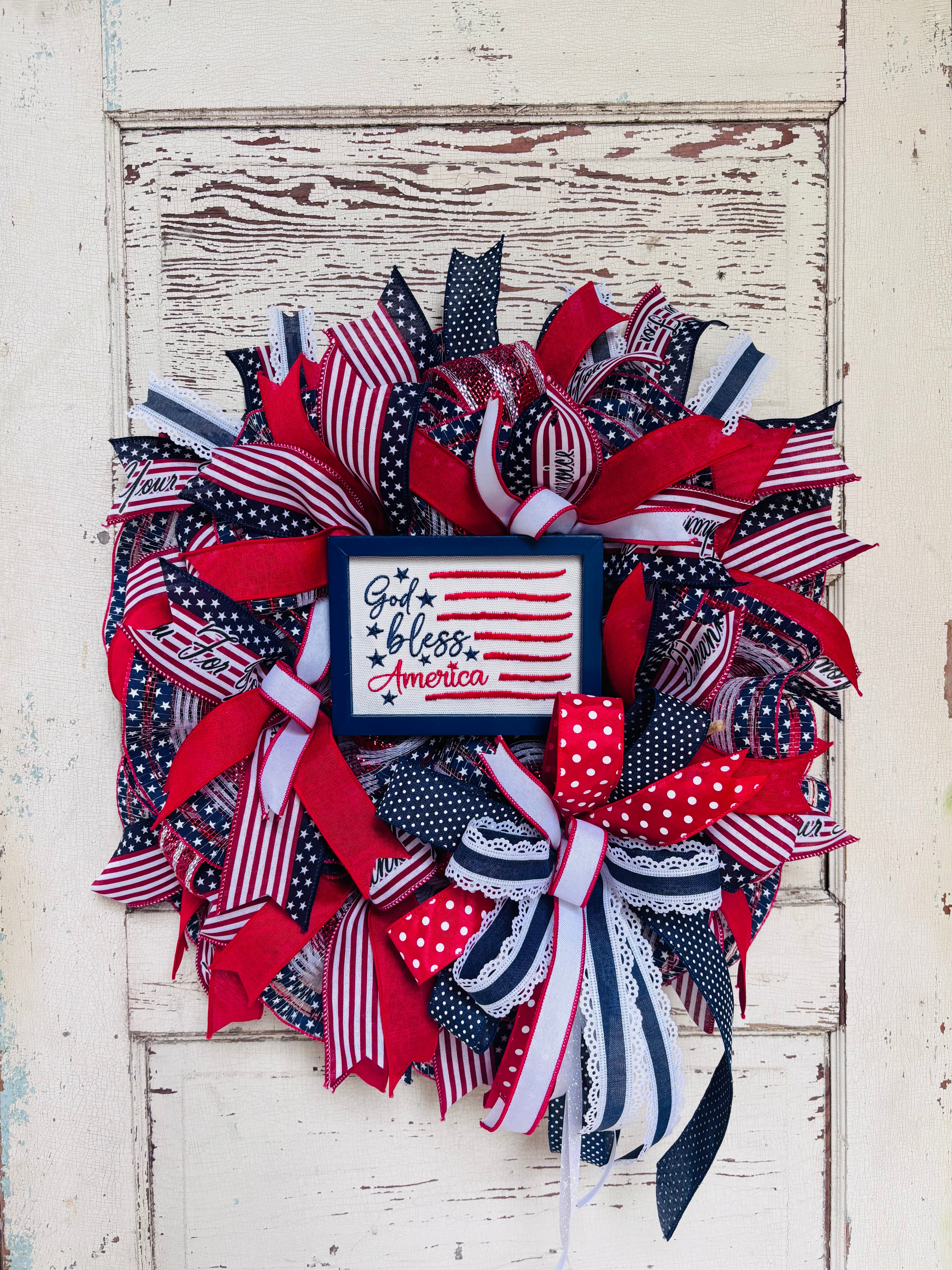 Already Made God Bless America 23” Wreath