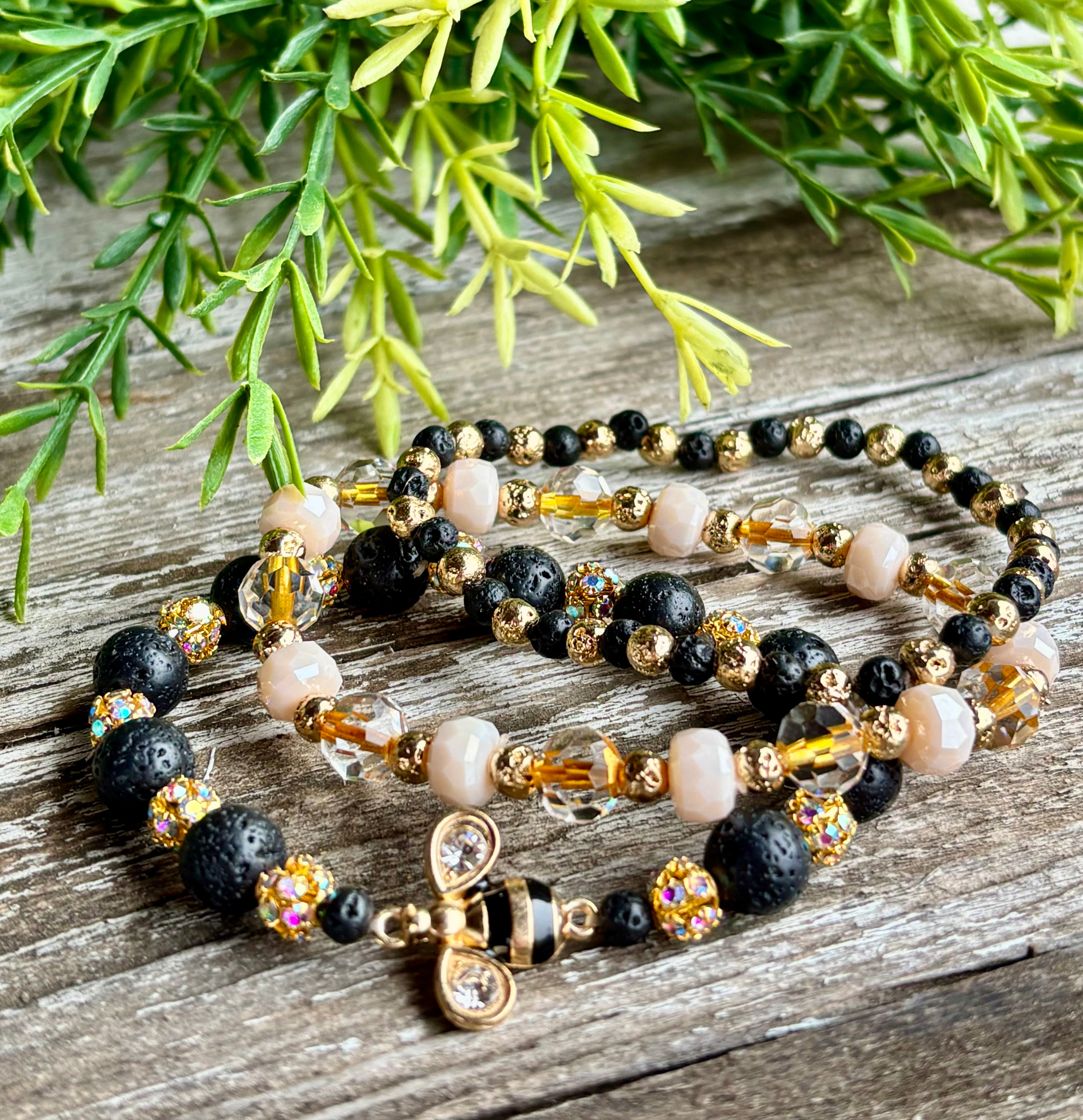 Busy Little Bee Bracelet Trio