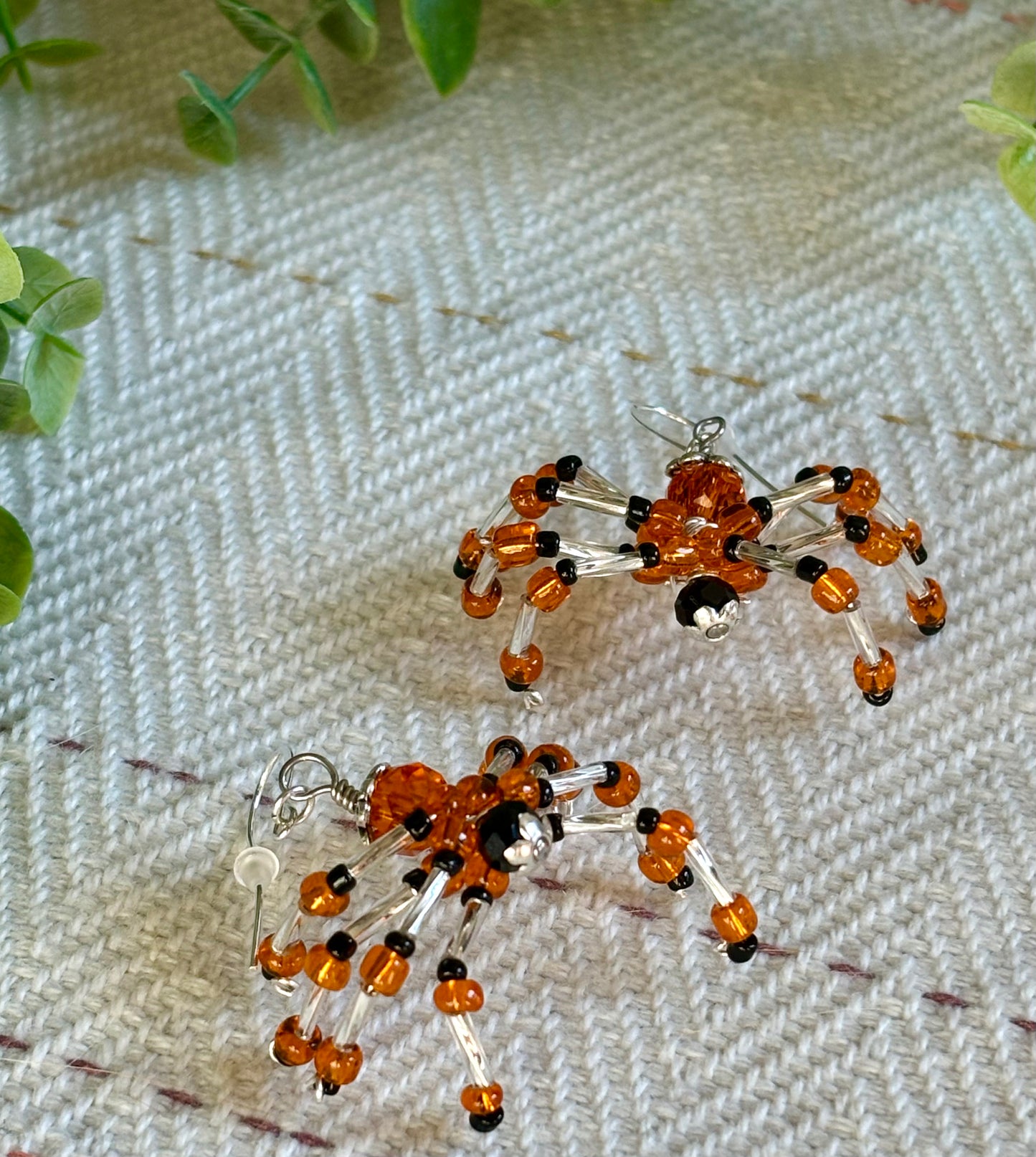 Made to Order Beaded Spider Earrings