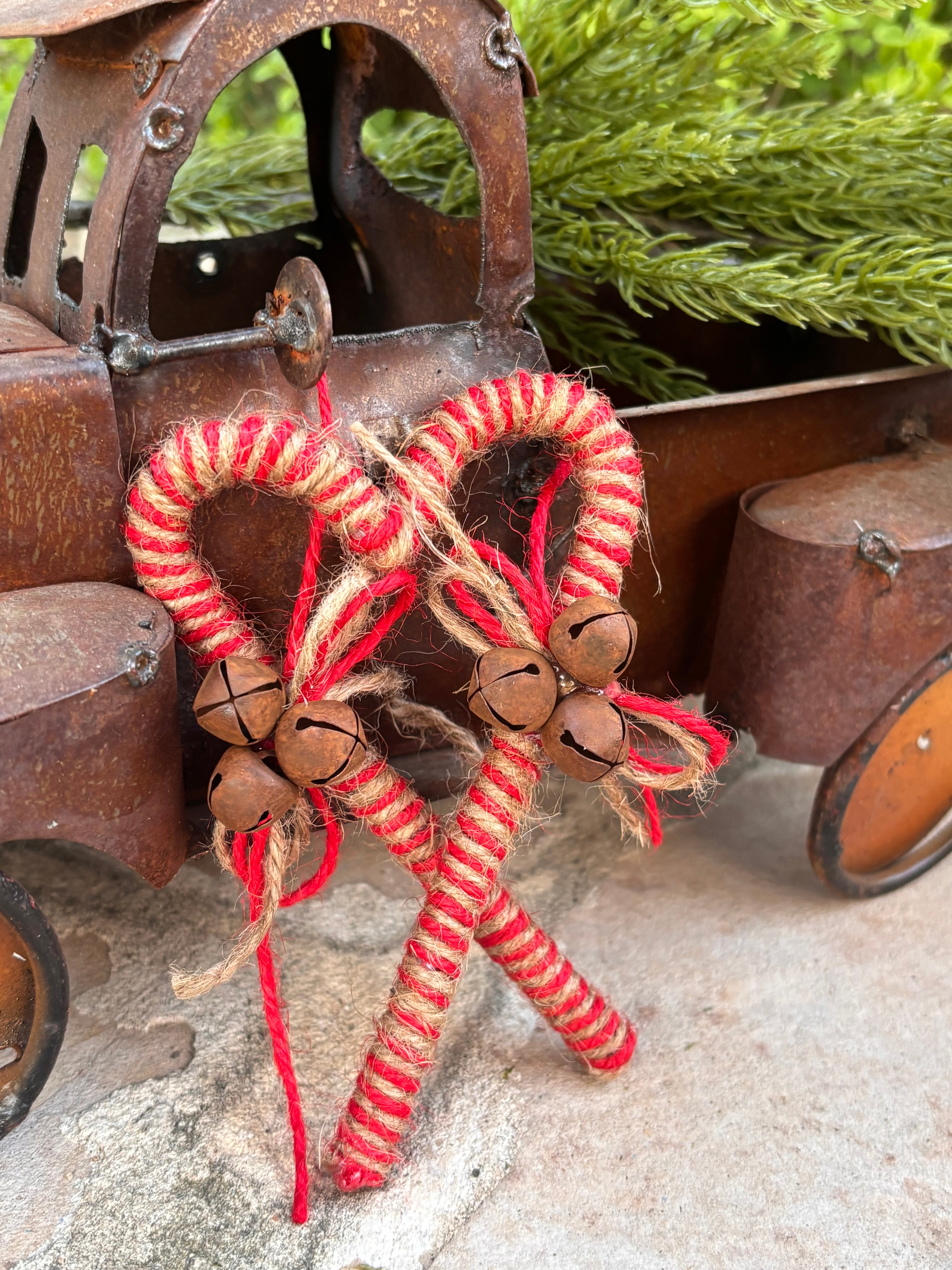 Rustic Candy Cane Ornaments