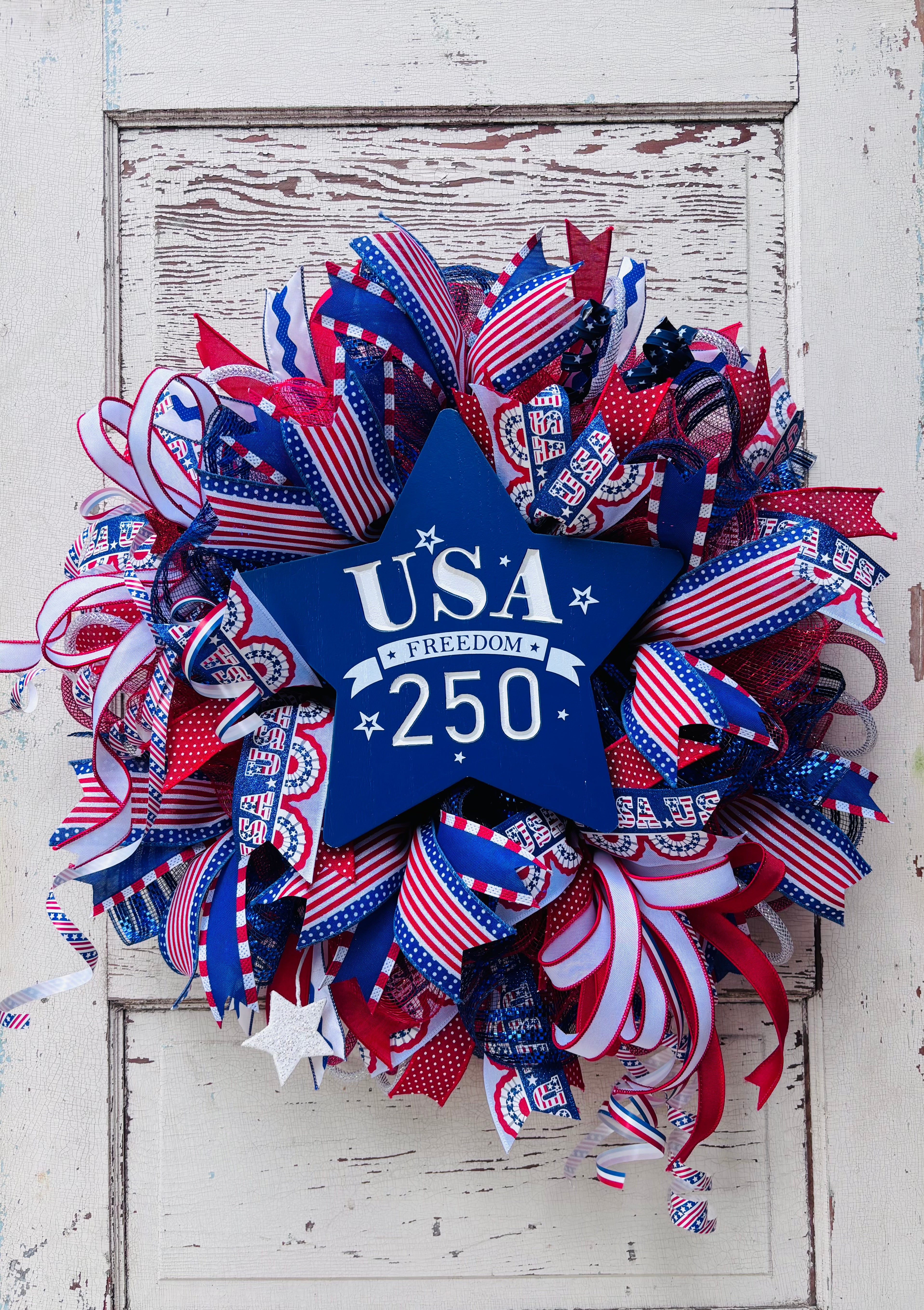Stars and Stripes Forever 250th Anniversary Wreath