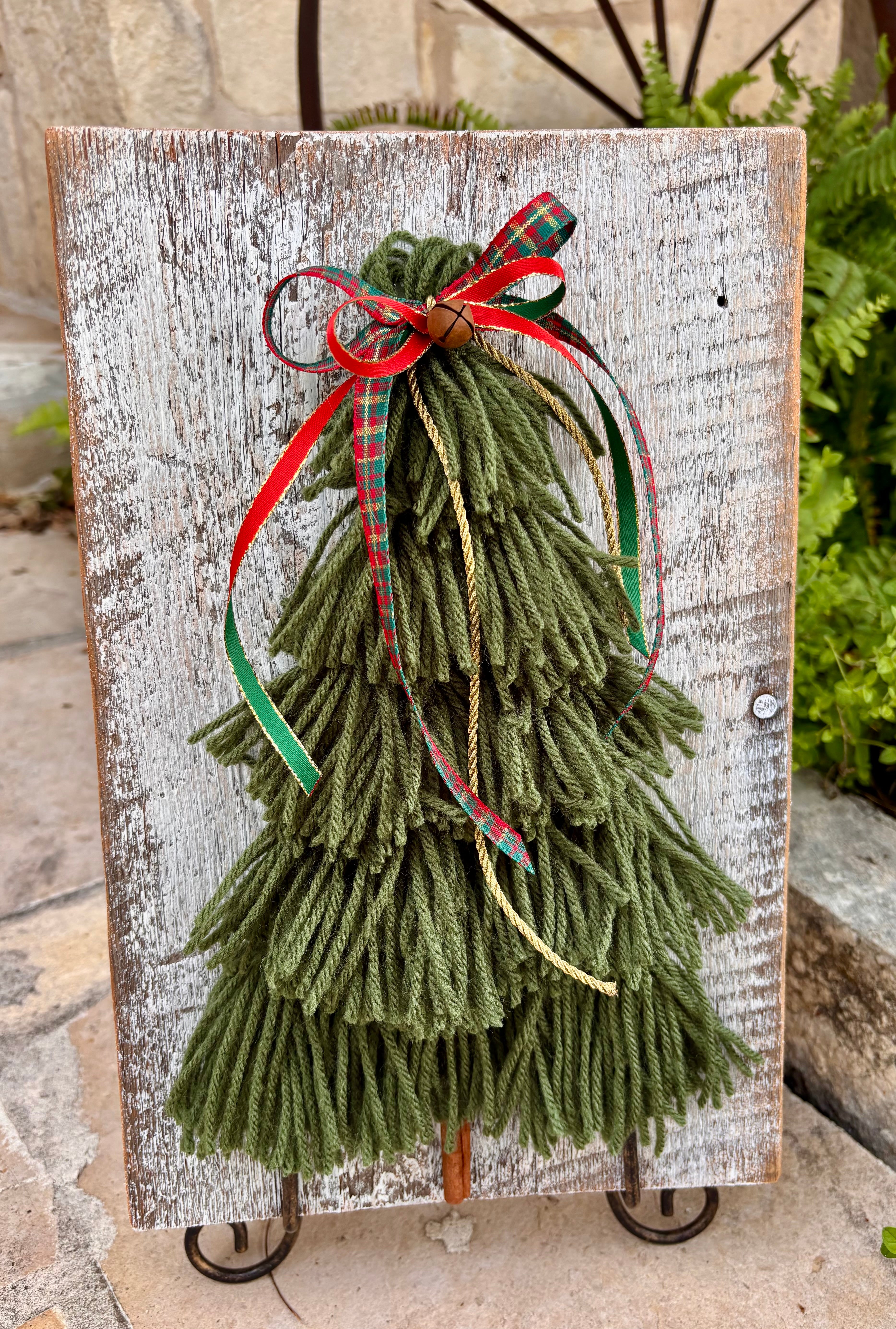 Tassel Tree on Aged Wood