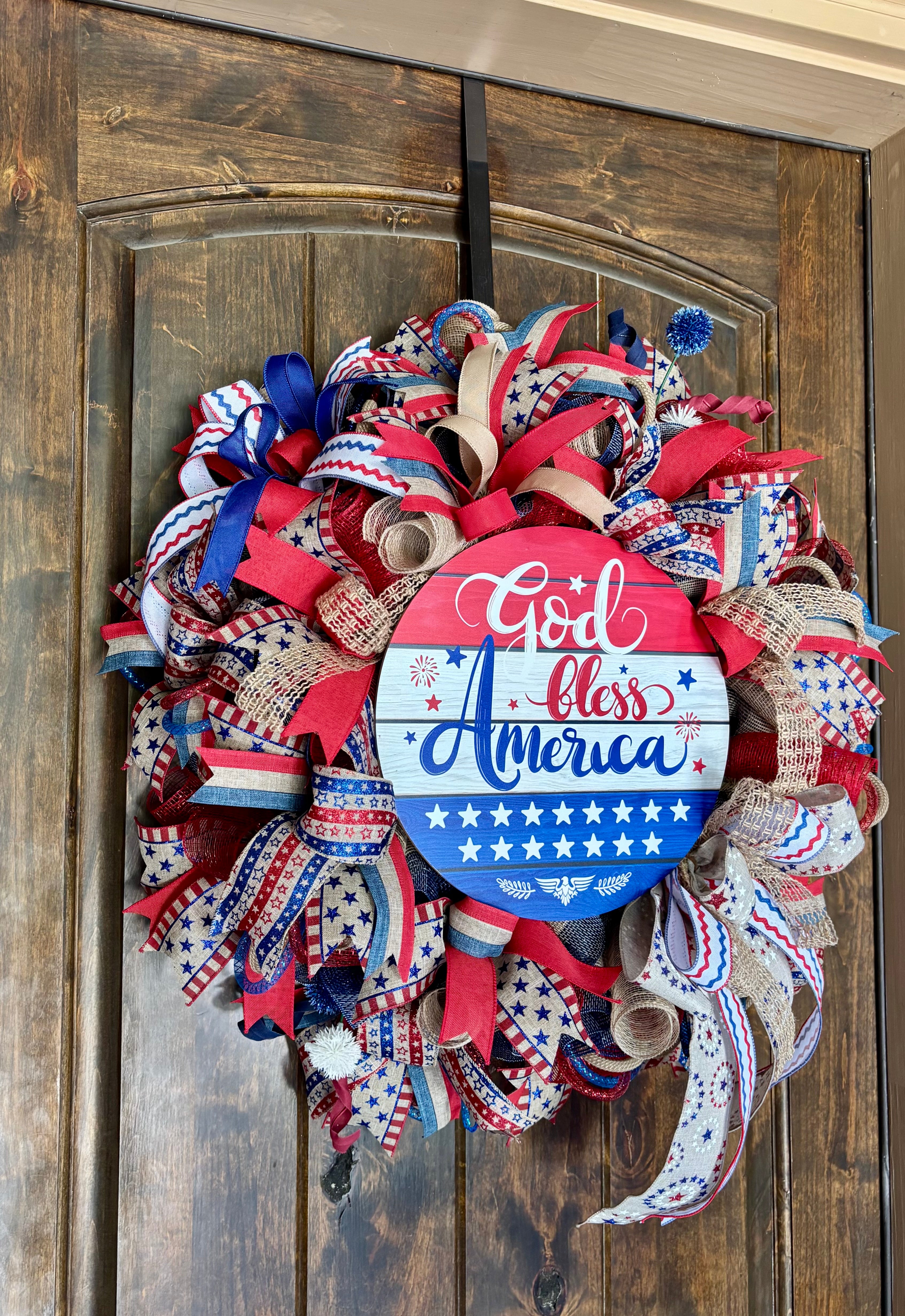 Made to Order God Bless America Wreath