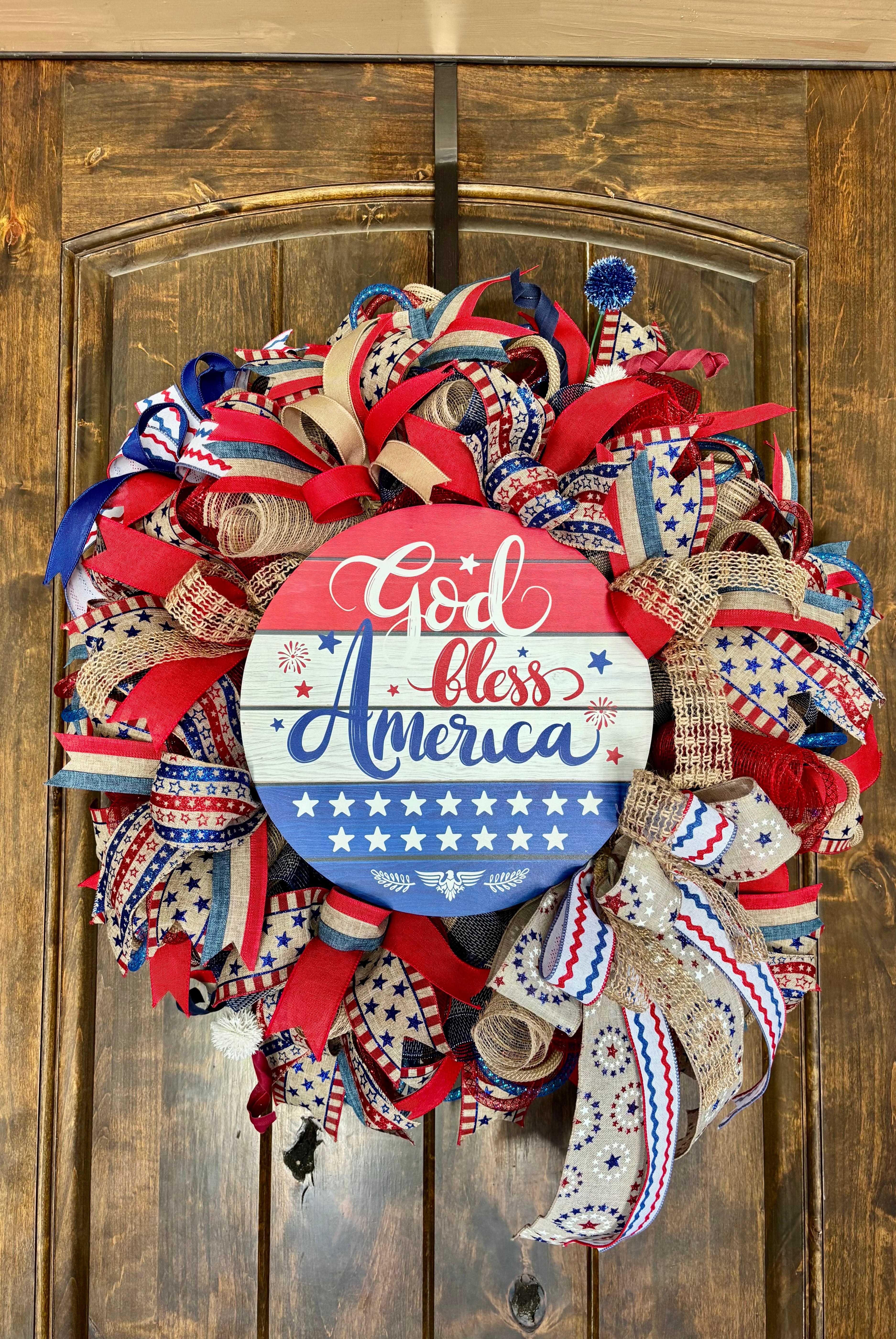 Made to Order God Bless America Wreath