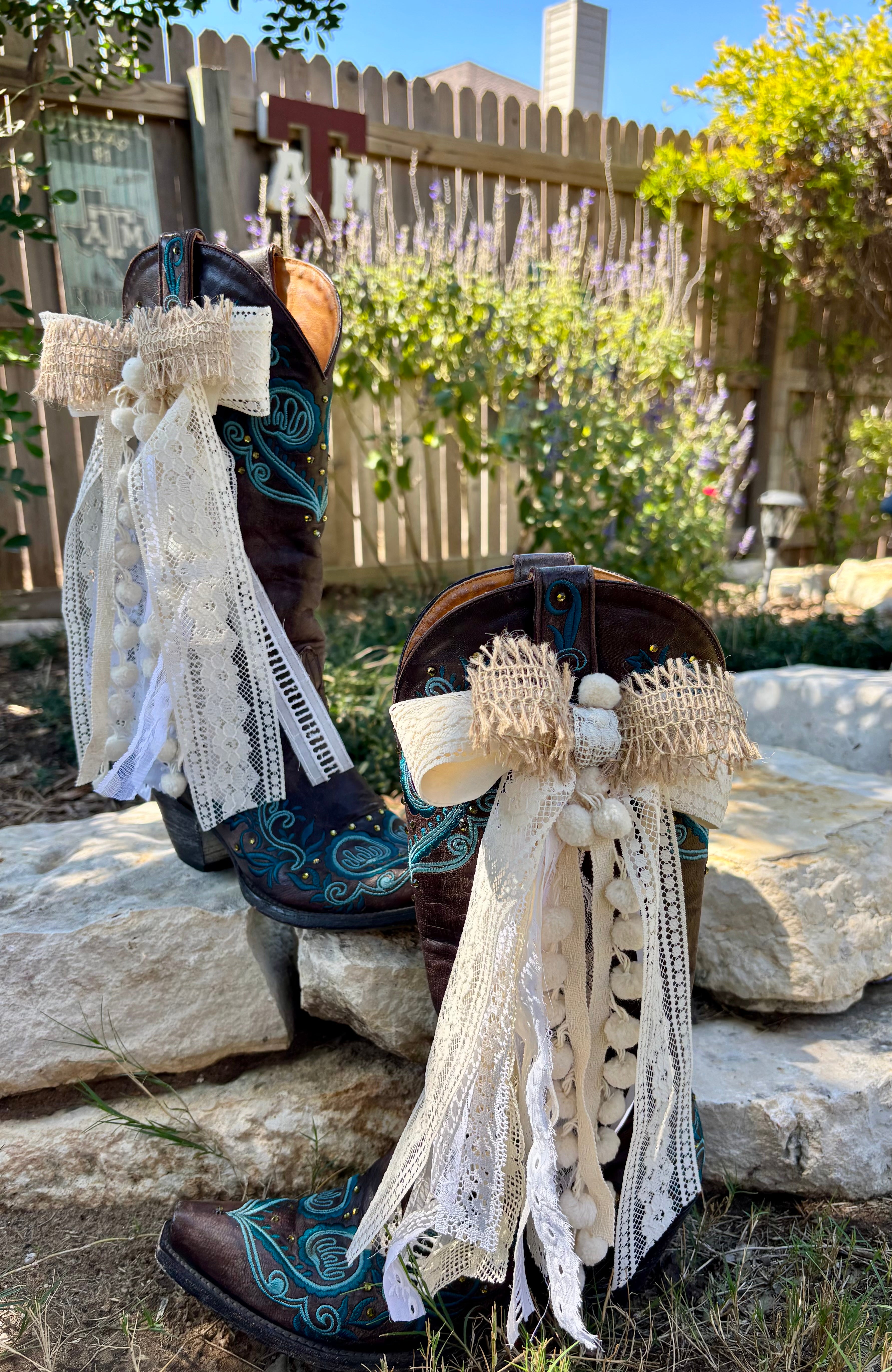 Boot Bows Display Made to Order Boot Bows – The Ditzy Gypsy, LLC