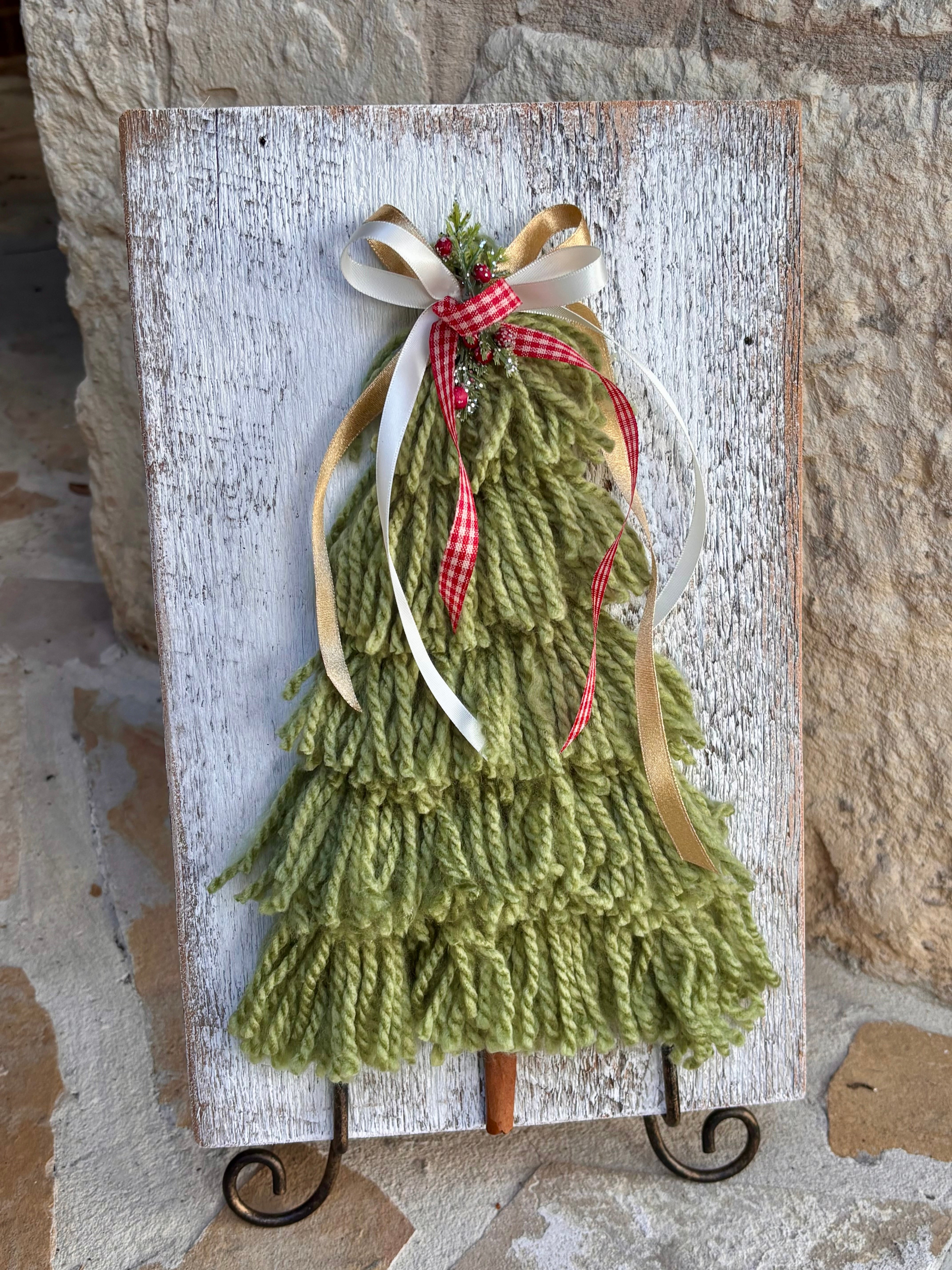 Tassel Tree on Aged Wood