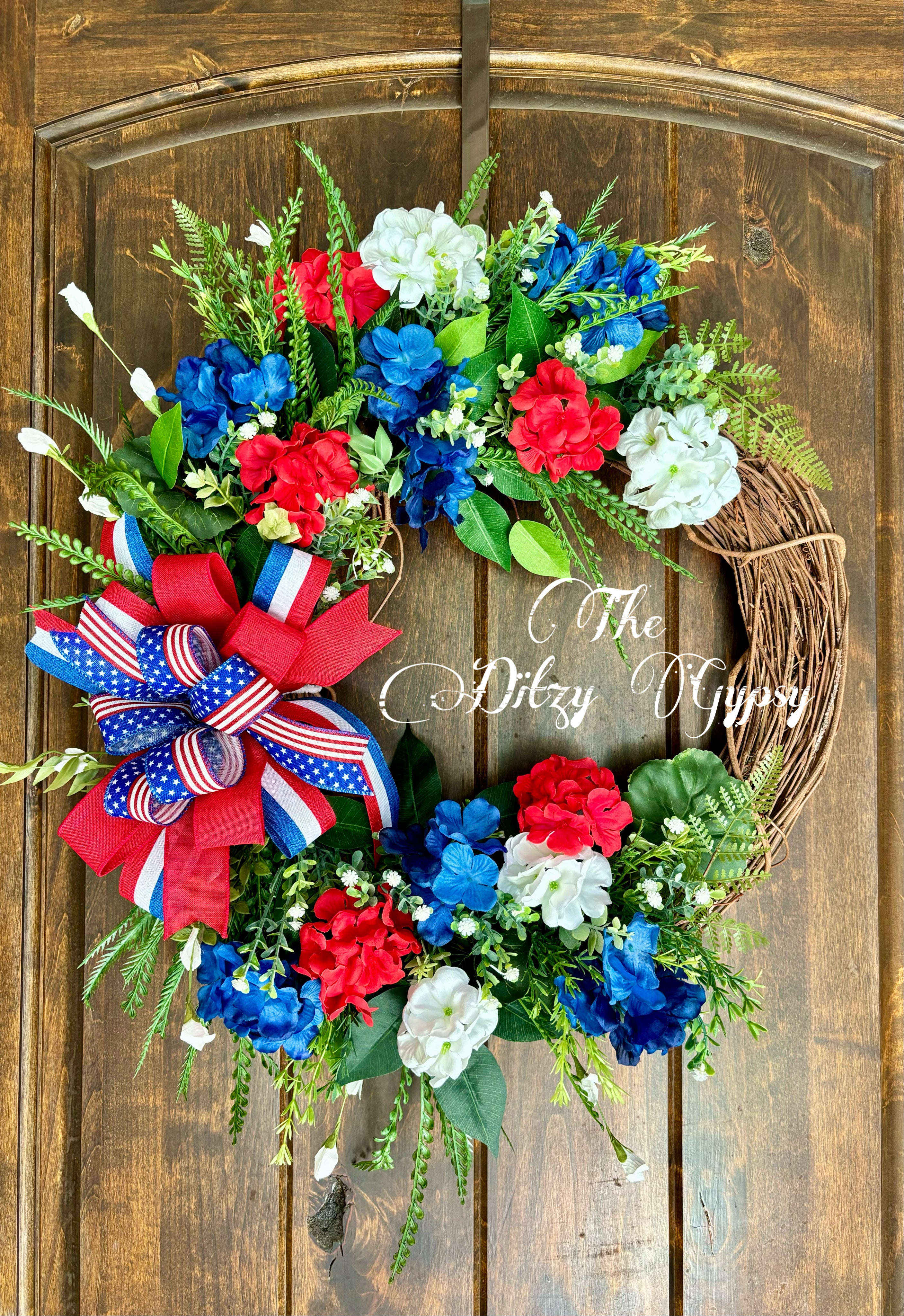 Made to Order All American Floral Grapevine Wreath