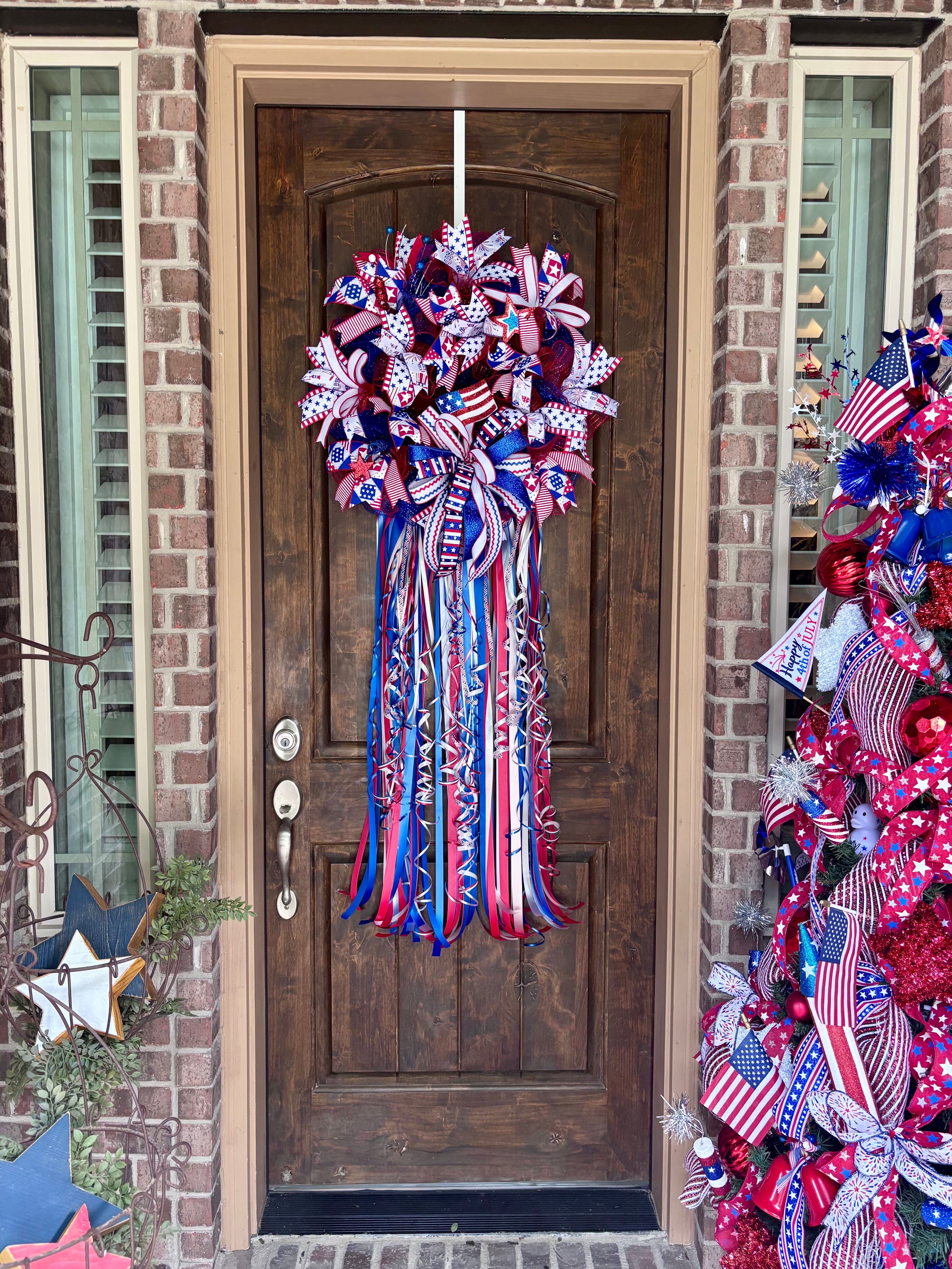 Made to Order 24” Thin Design Patriotic Wreath