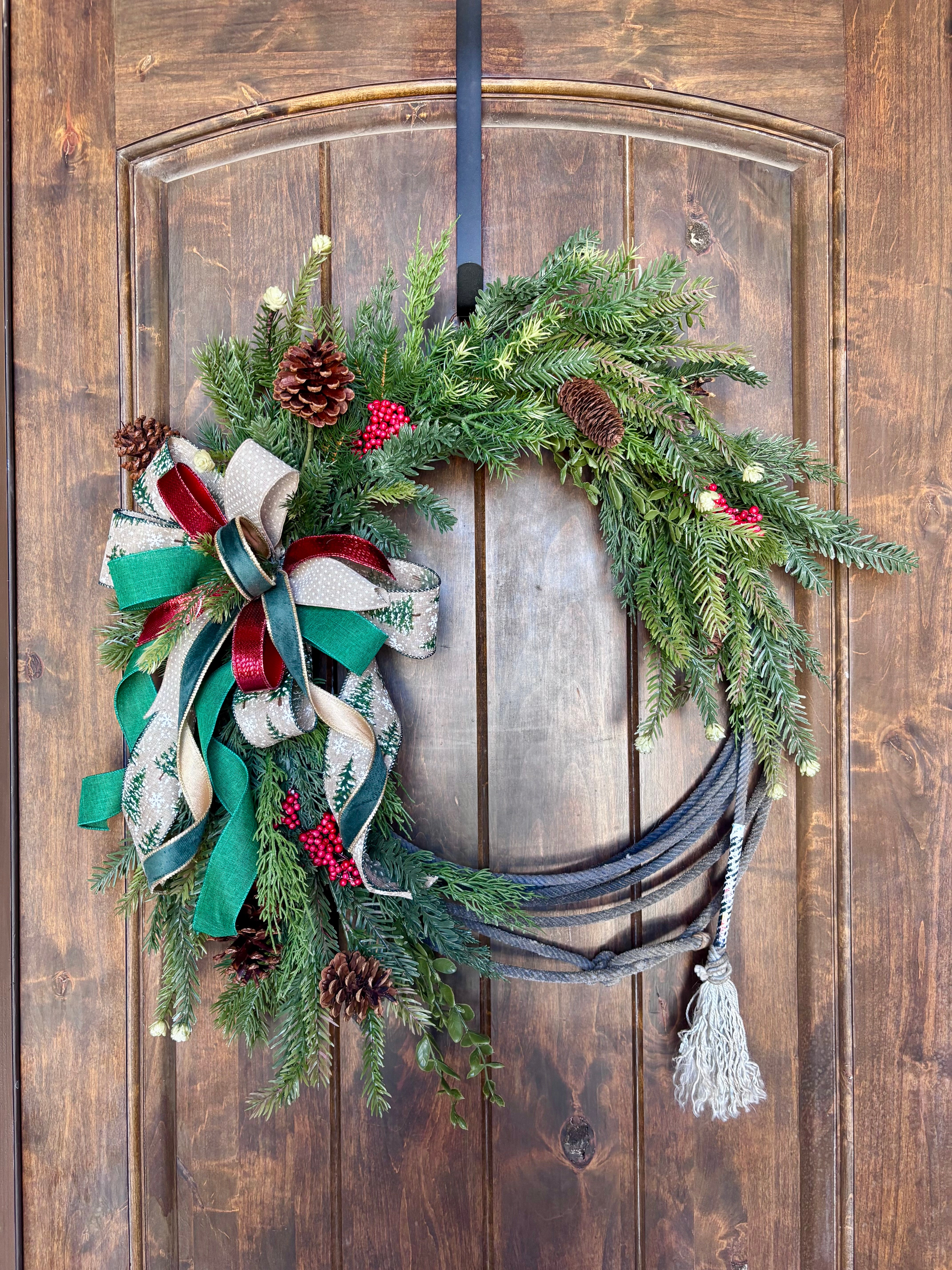 Made to Order Cowboy Christmas Lasso Wreath