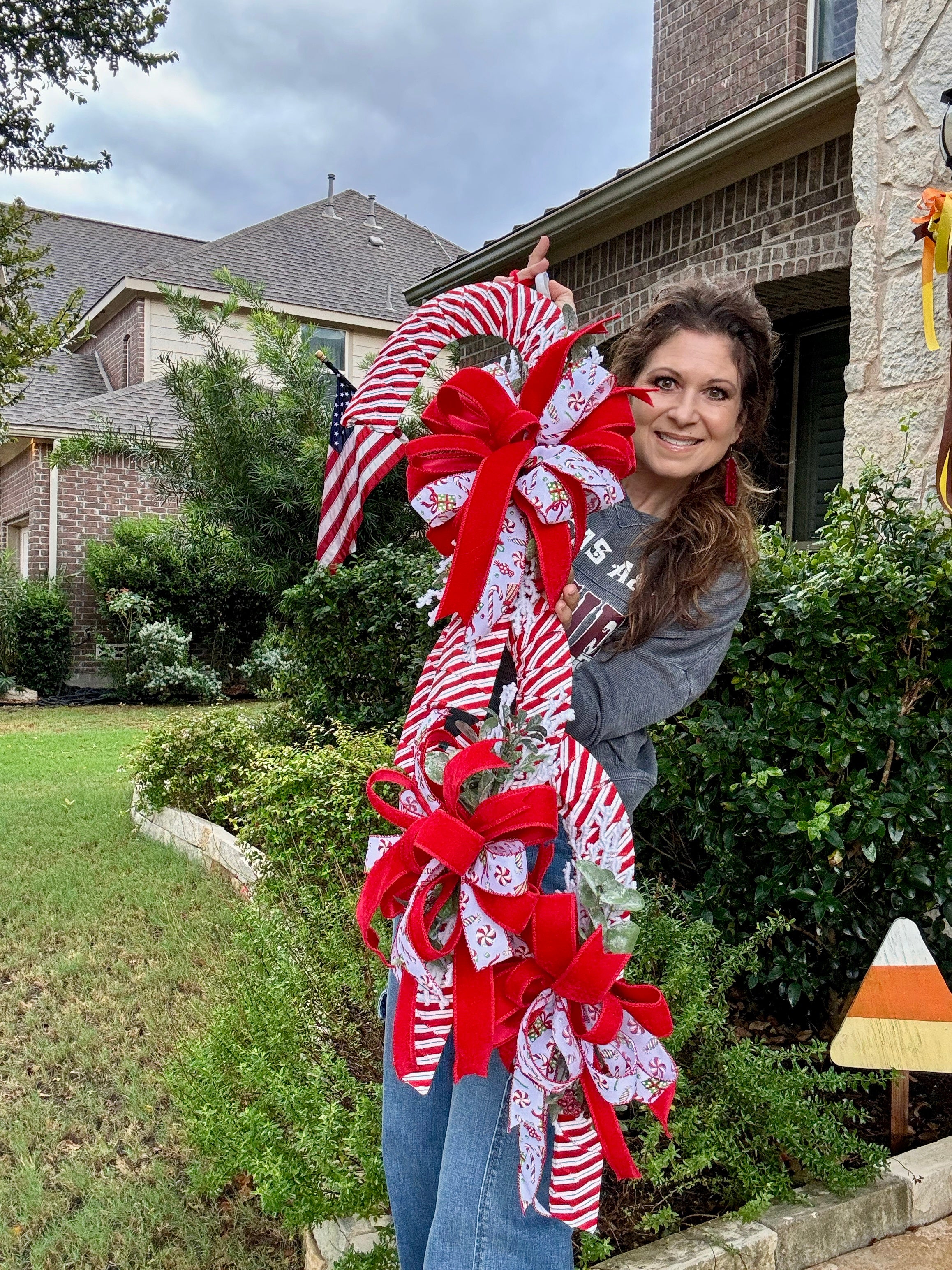 Candy Cane Door Hanger