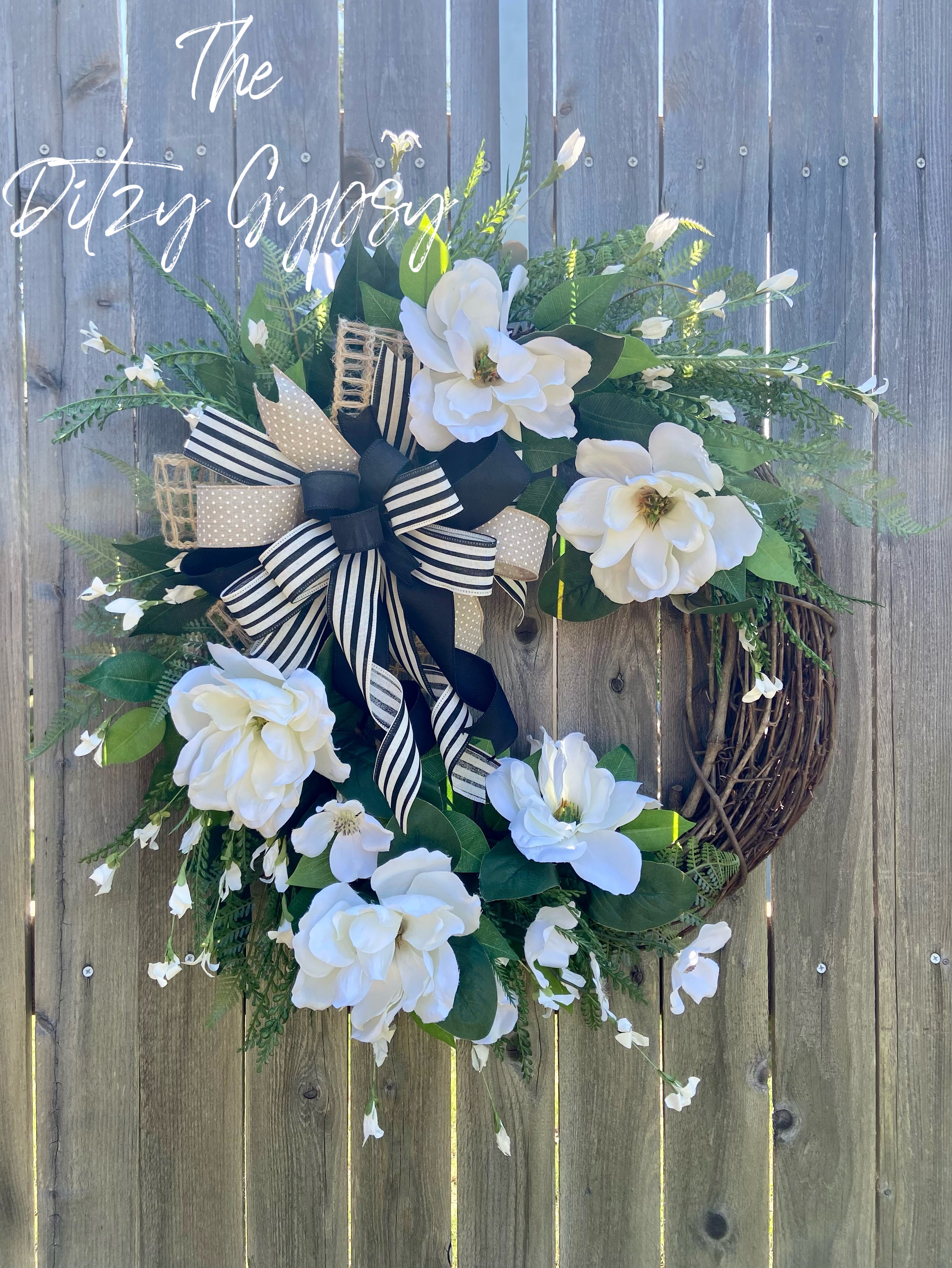 Made to Order Magnolia Grapevine Wreath