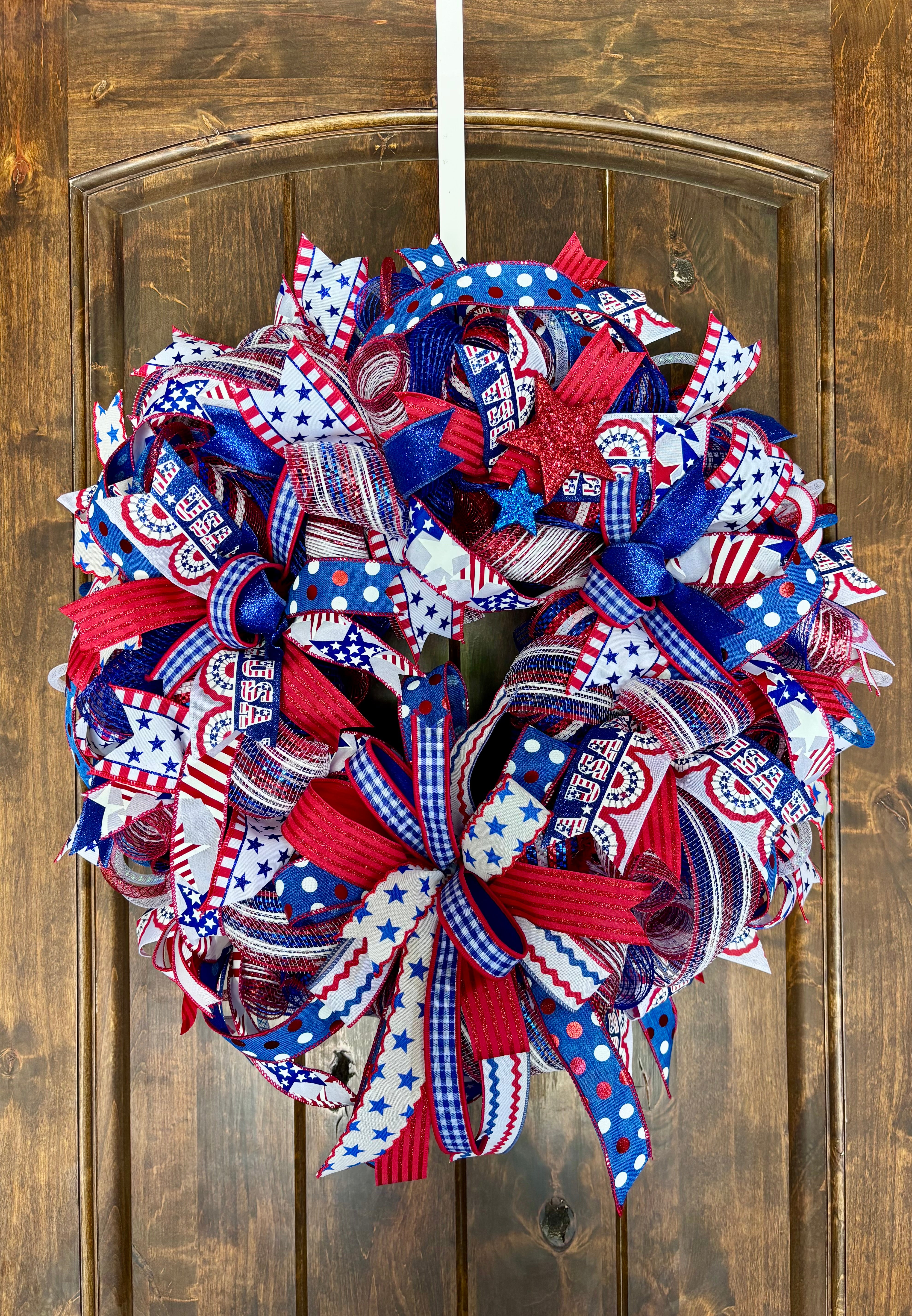 Made to Order Extra Full Patriotic Wreath