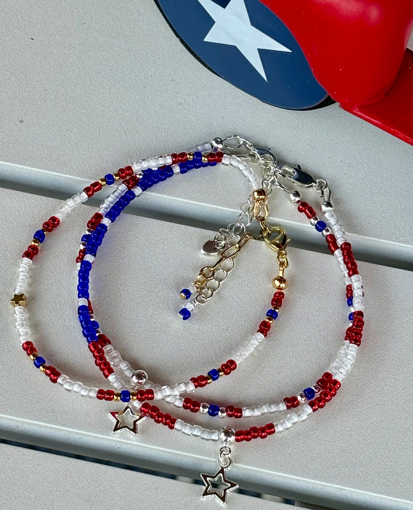 Made to Order Flag Pattern Anklet