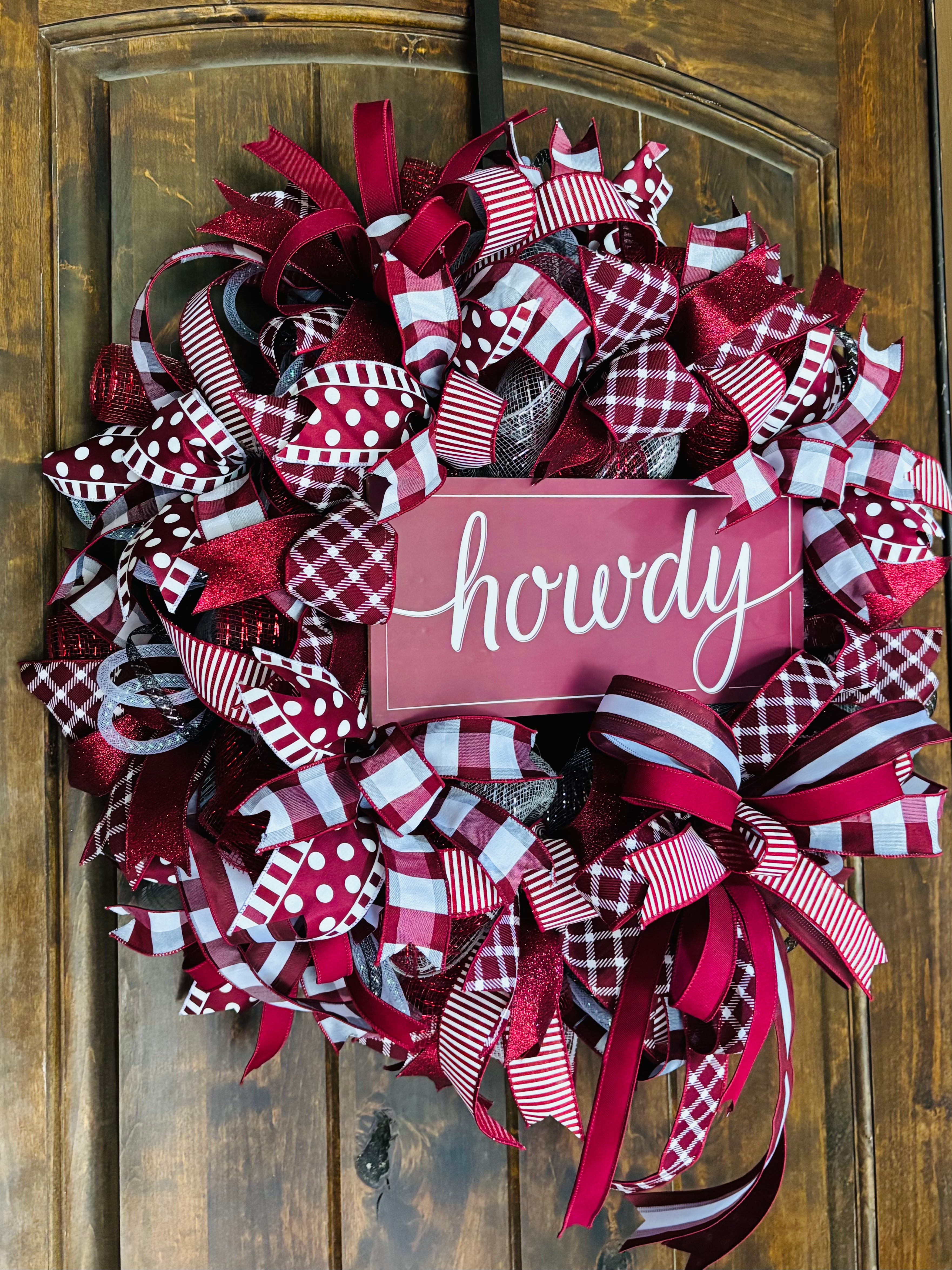 Made to Order TAMU Full Ribbon Wreath
