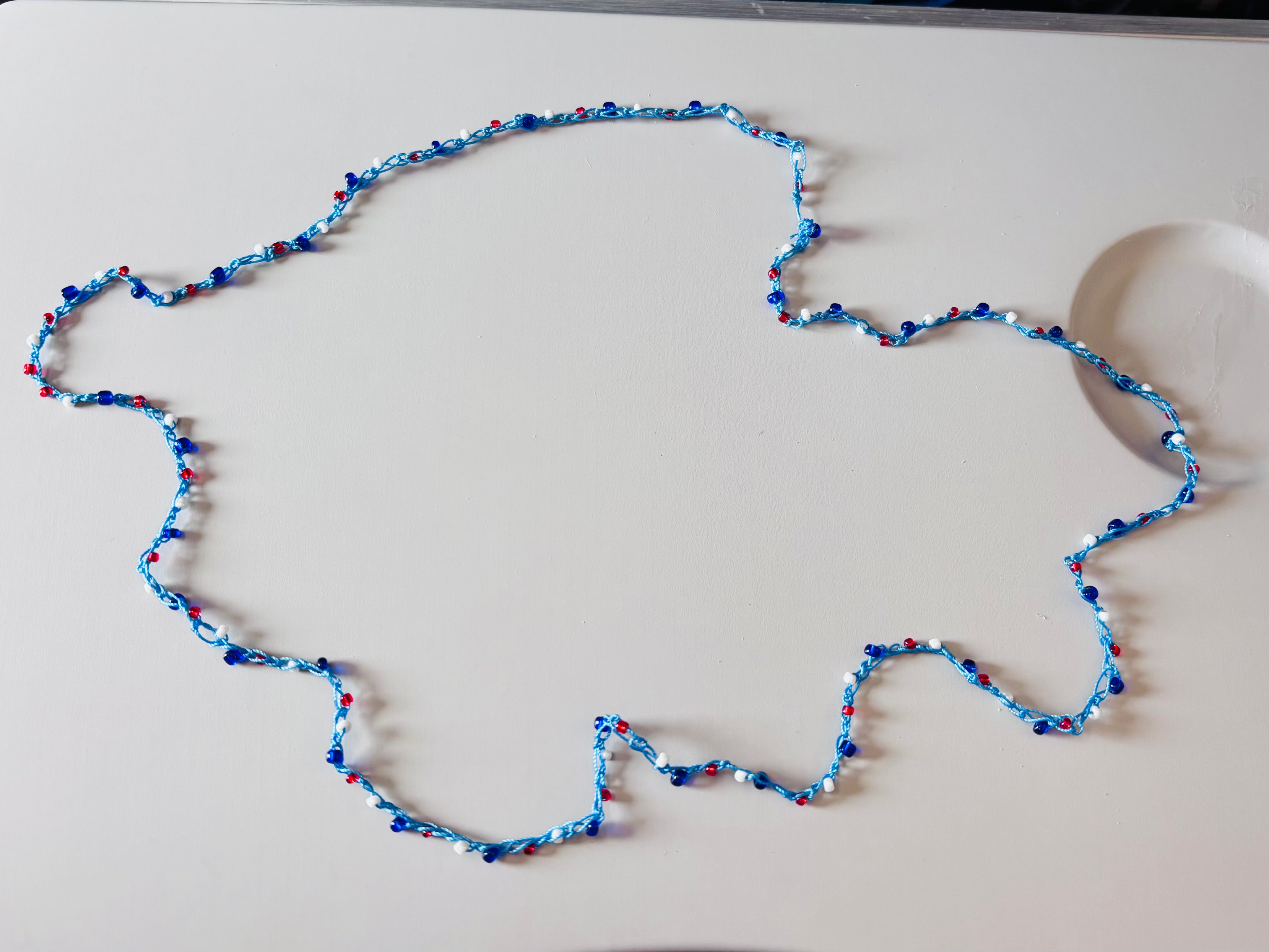 Crocheted Beaded Freedom Bracelet