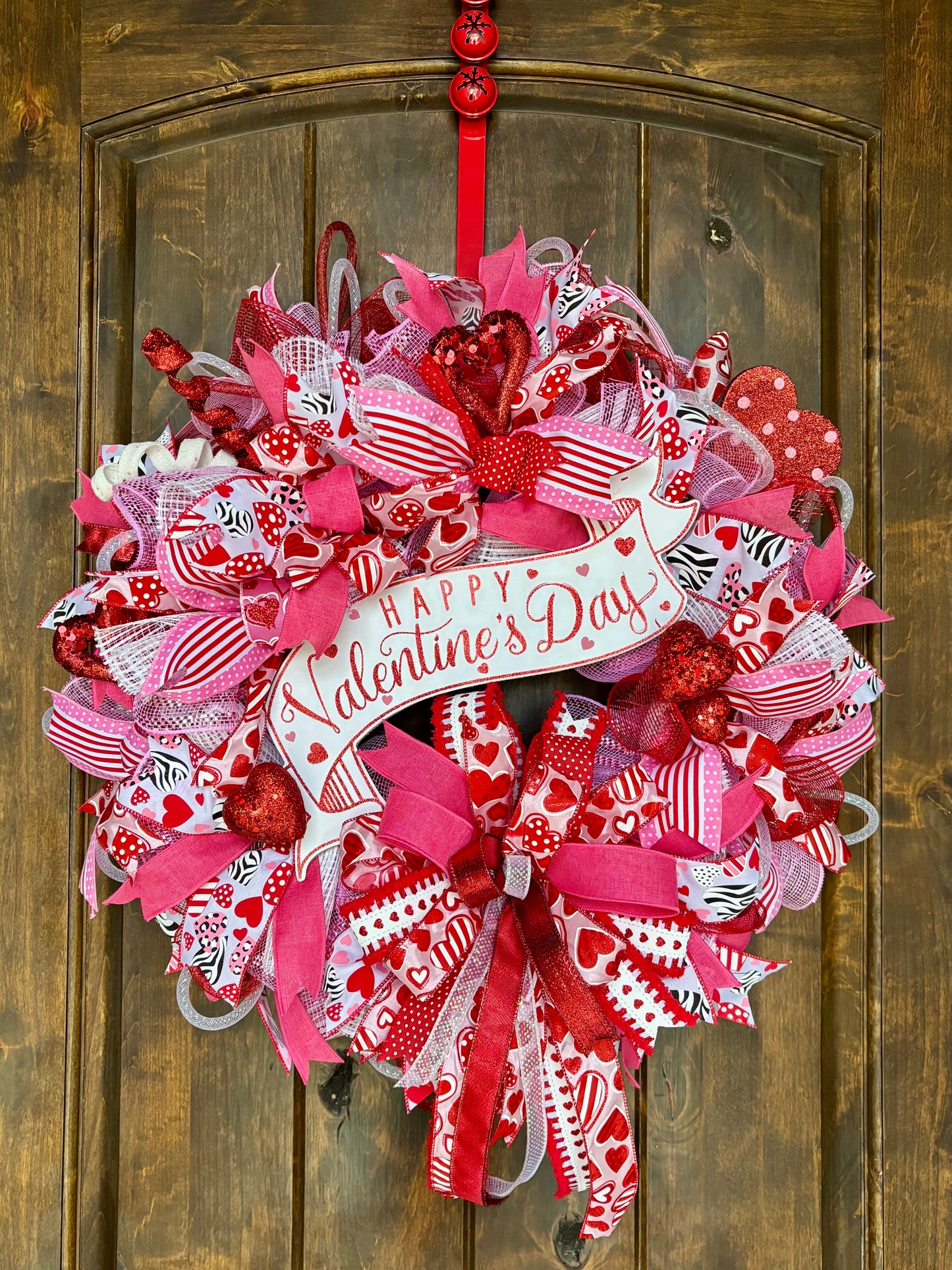 Made to Order Extra Full Valentines Ribbon Wreath