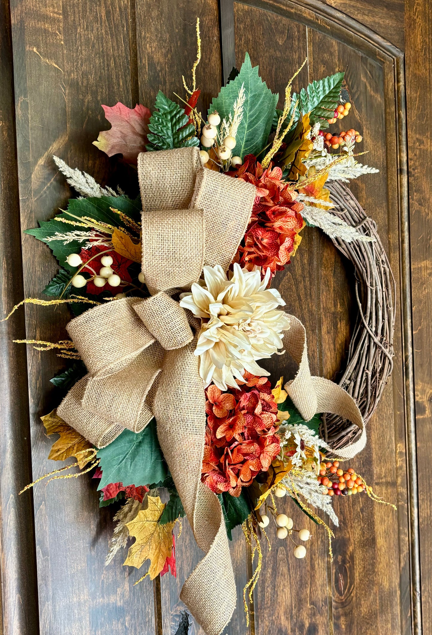 Made to Order Fall Grapevine Wreath