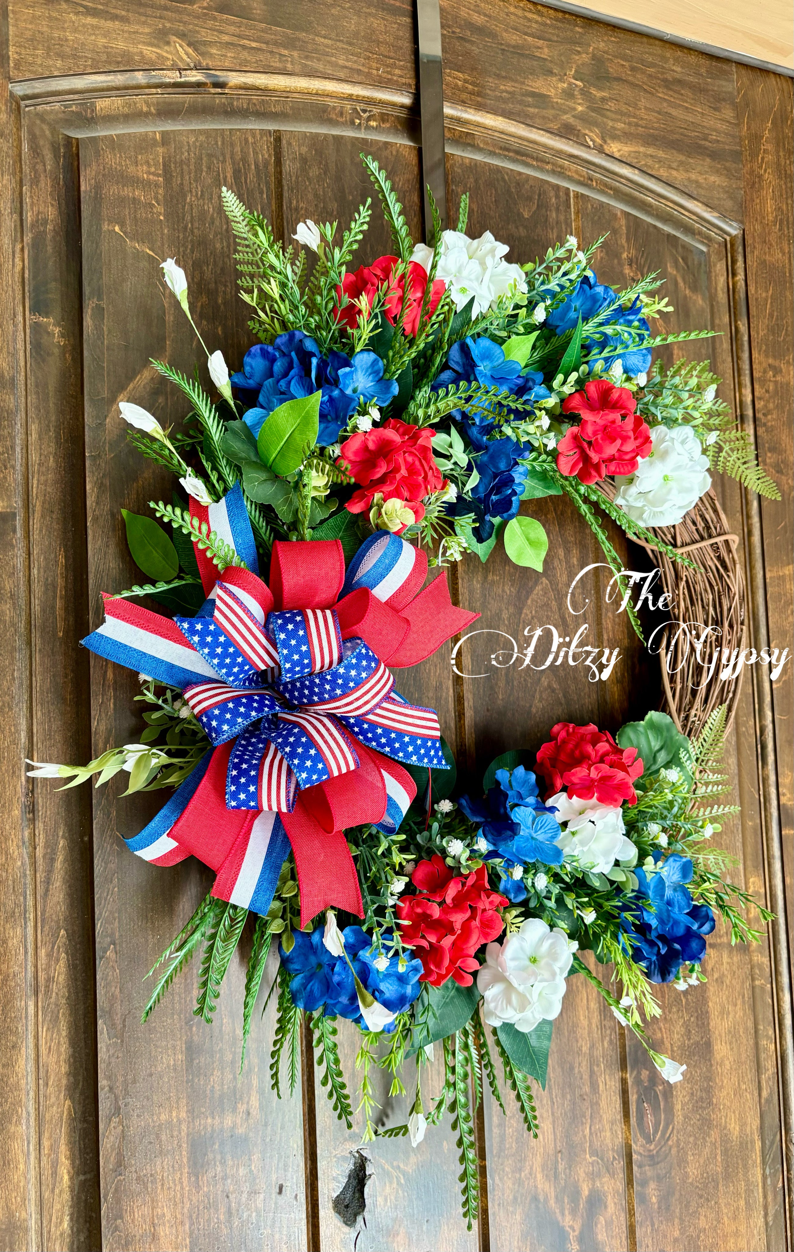 Made to Order All American Floral Grapevine Wreath