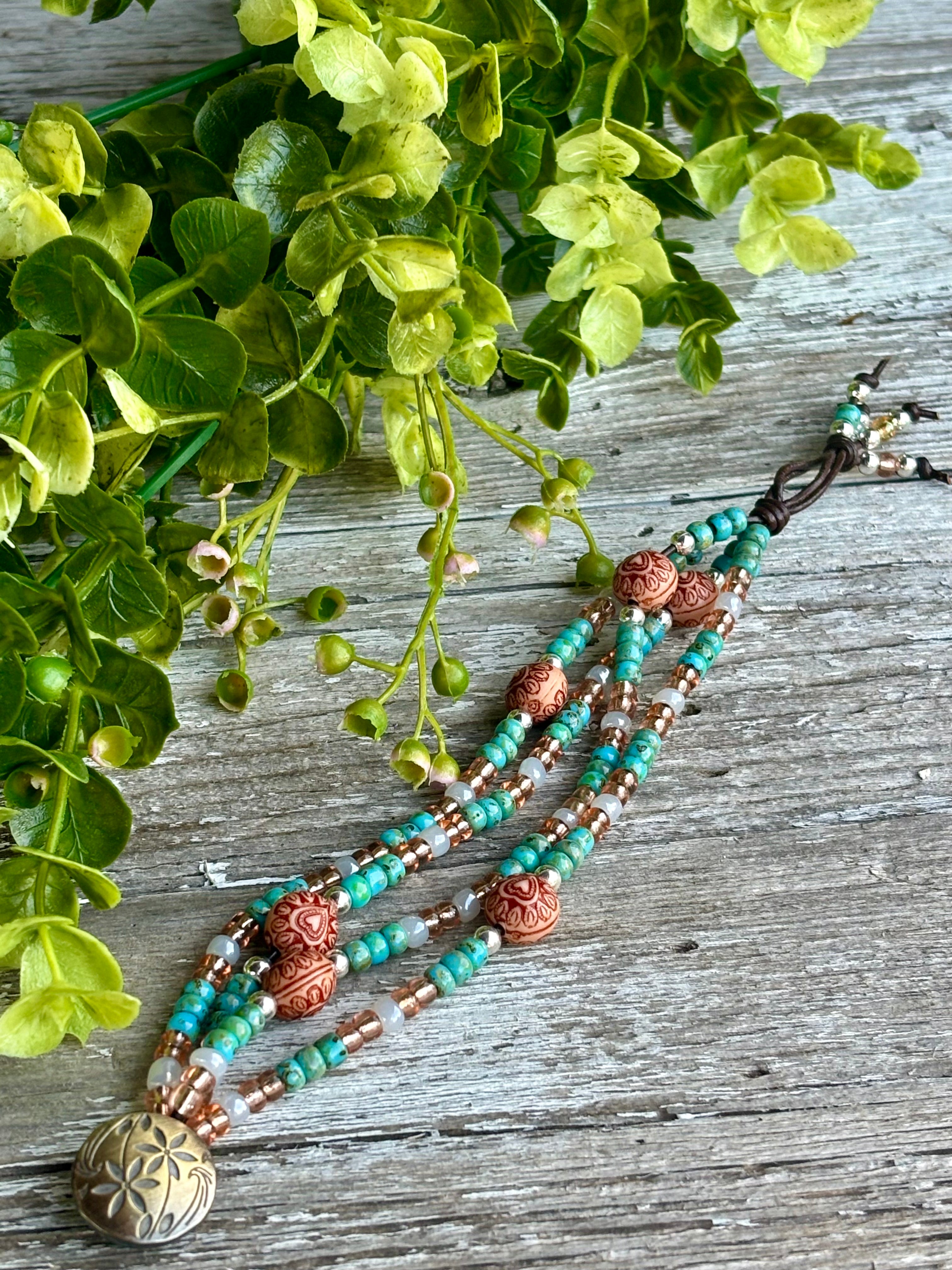 Made to Order Boho Four-Strand Leather Bracelet