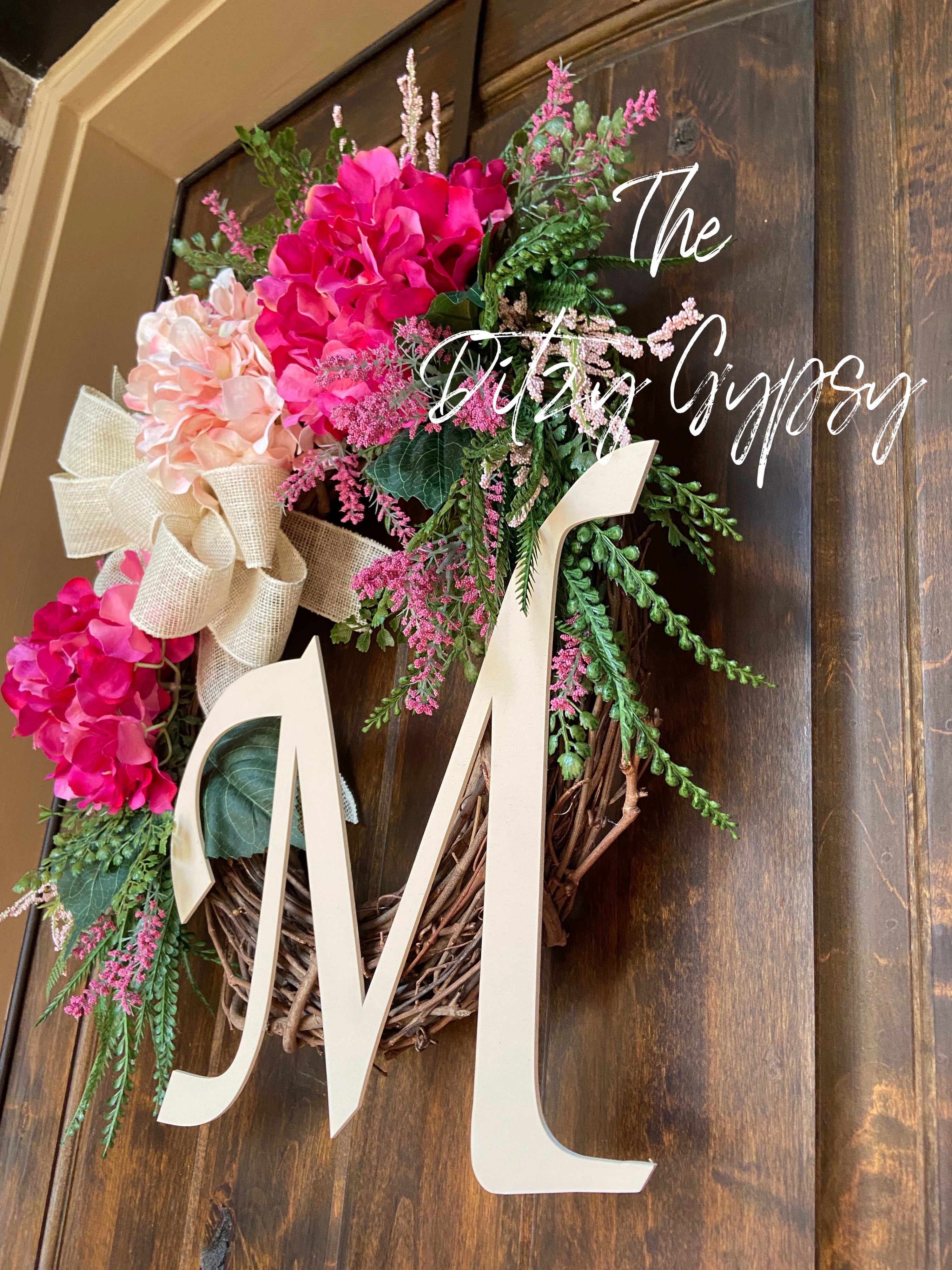 Made to Order Monogram Grapevine Wreath