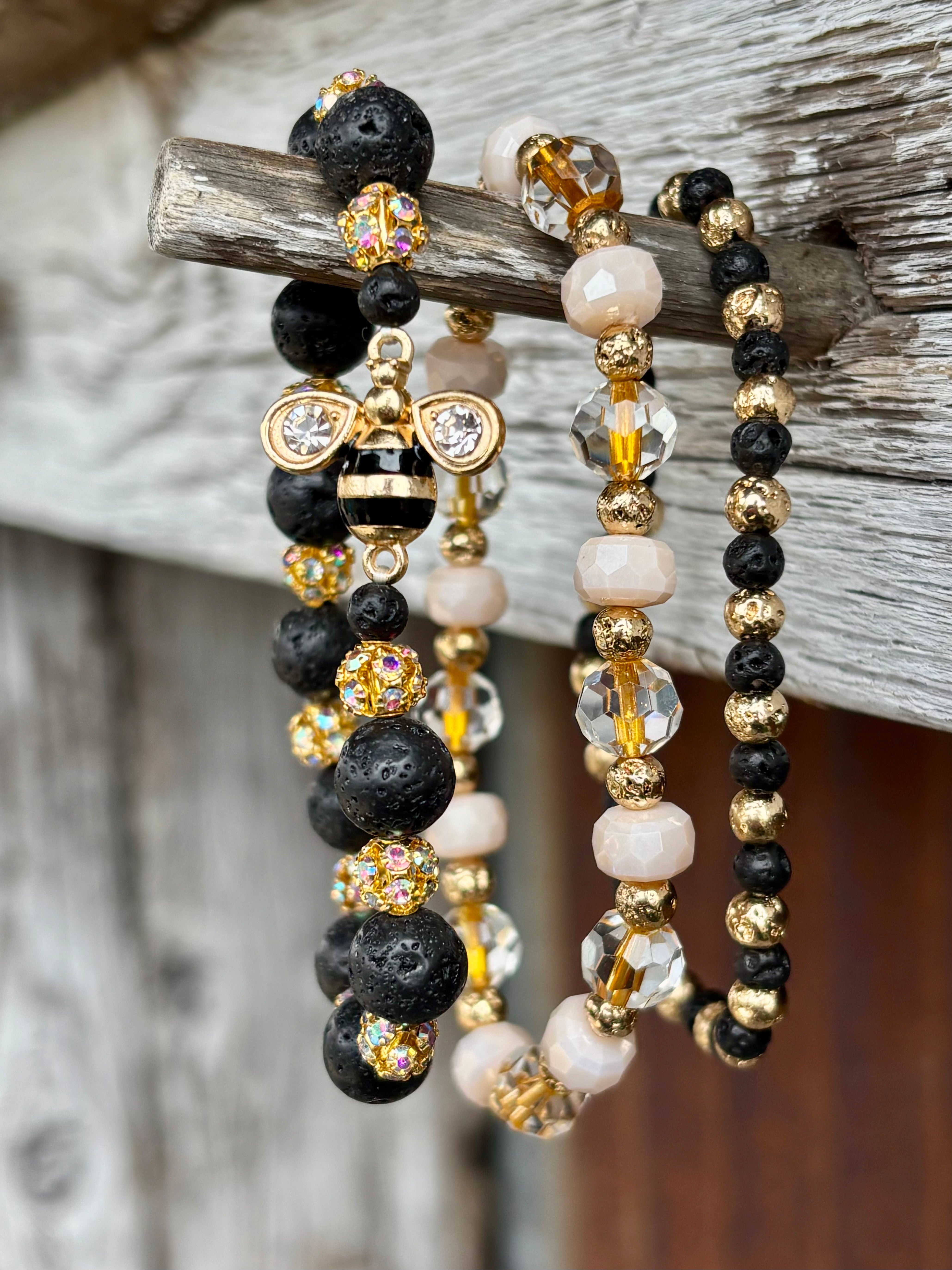 Busy Little Bee Bracelet Trio
