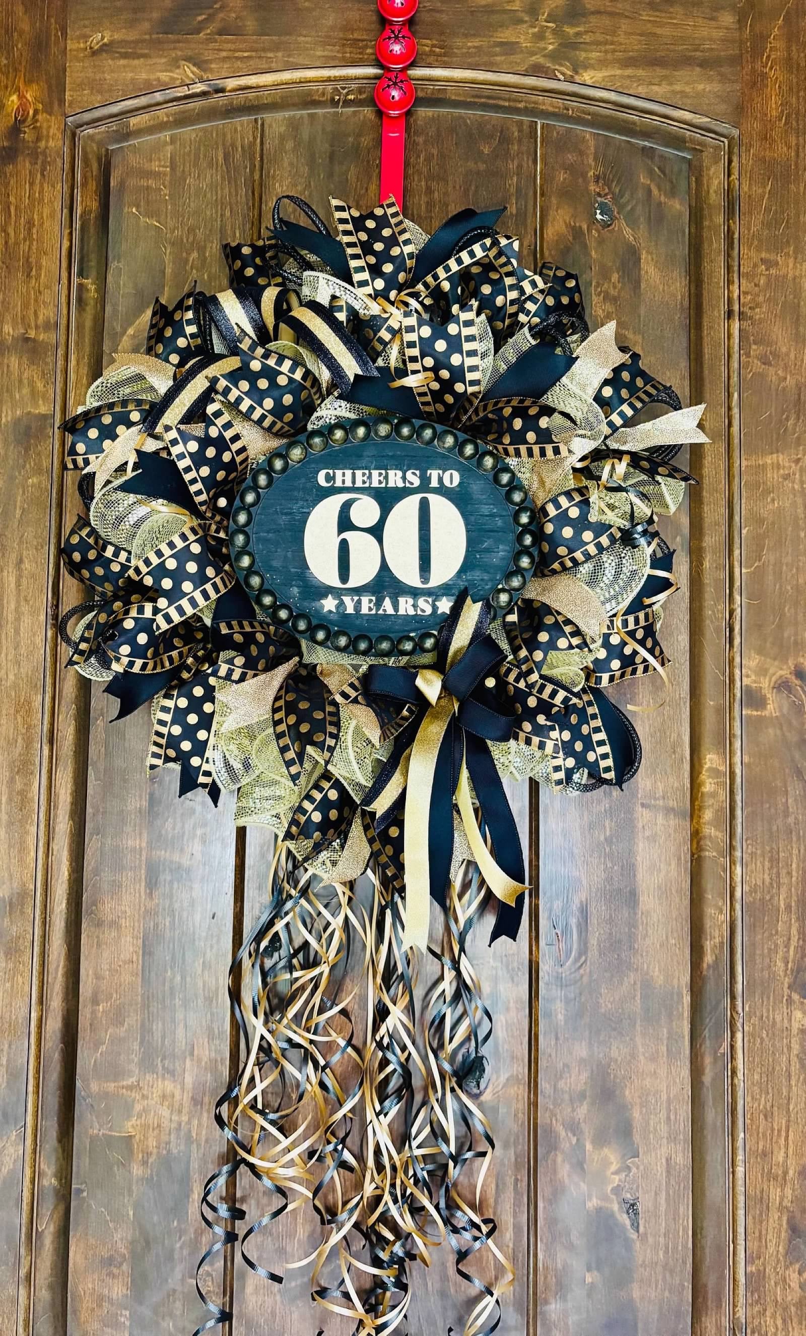 Personalized Milestone Birthday Wreath
