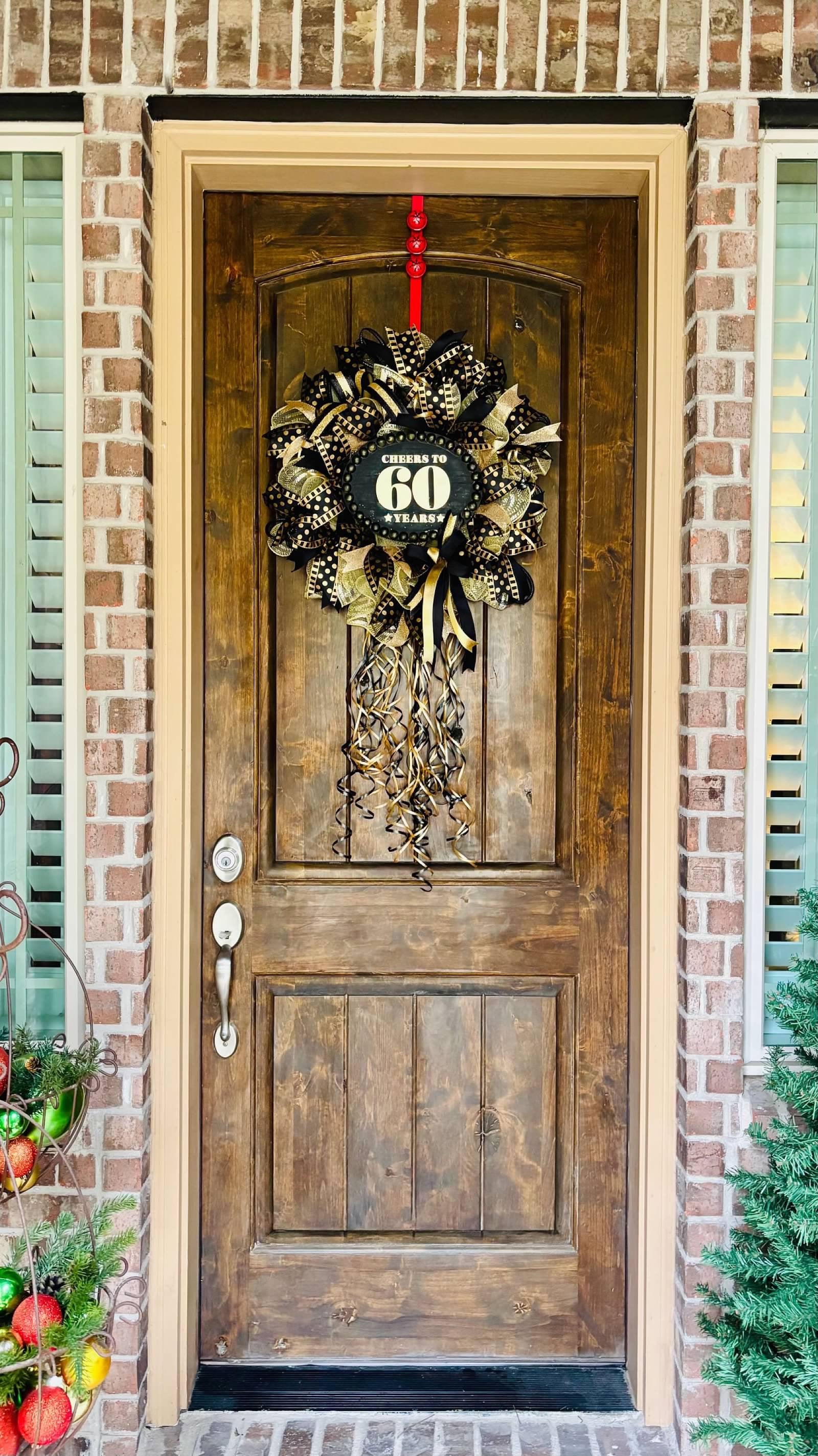 Personalized Milestone Birthday Wreath