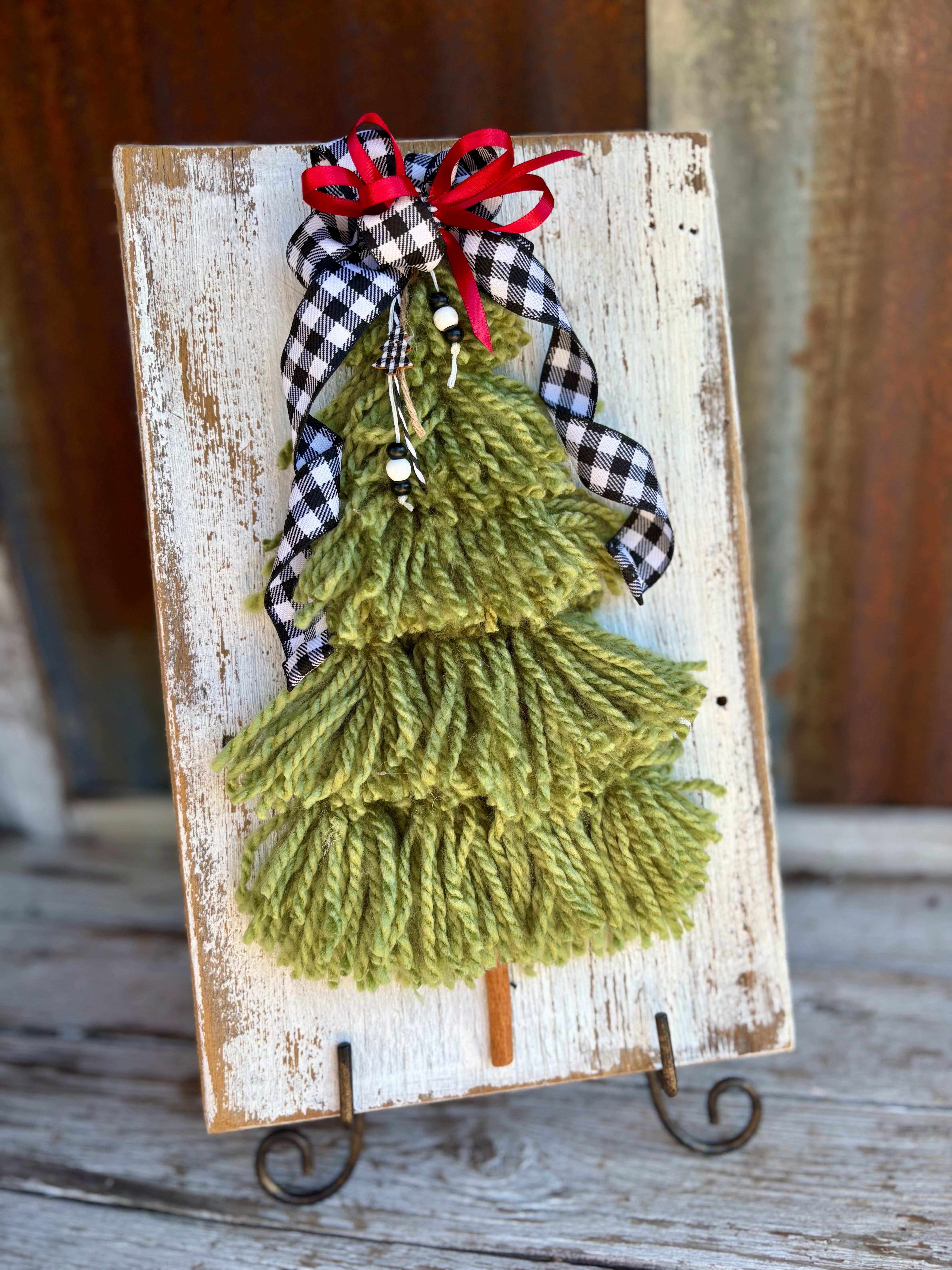Tassel Tree on Aged Wood