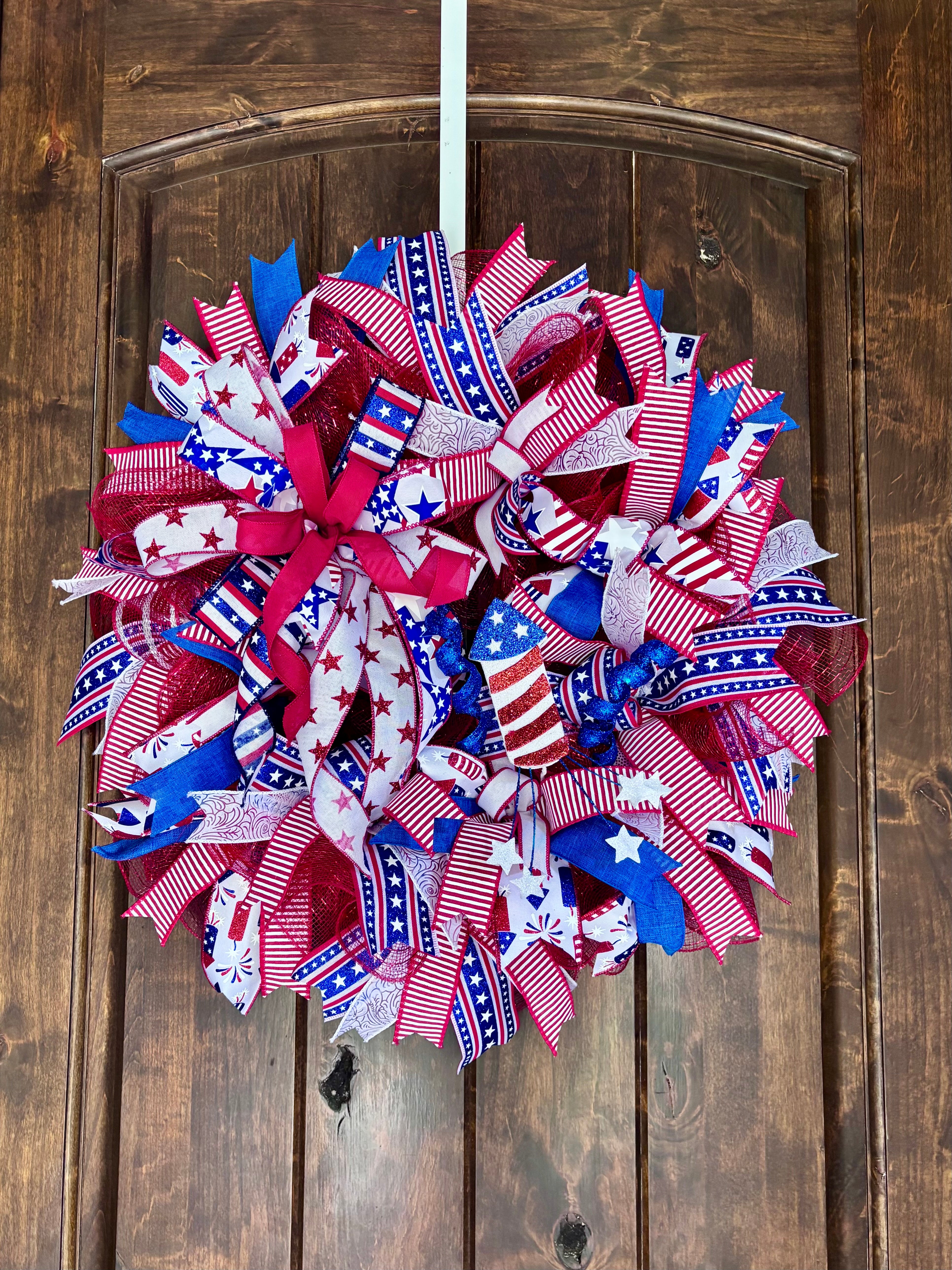 Made to Order 24” Thin Design Patriotic Wreath