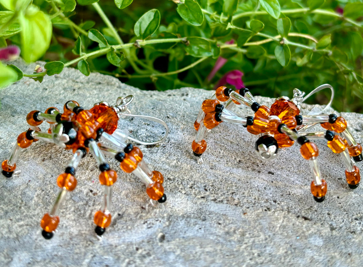 Made to Order Beaded Spider Earrings