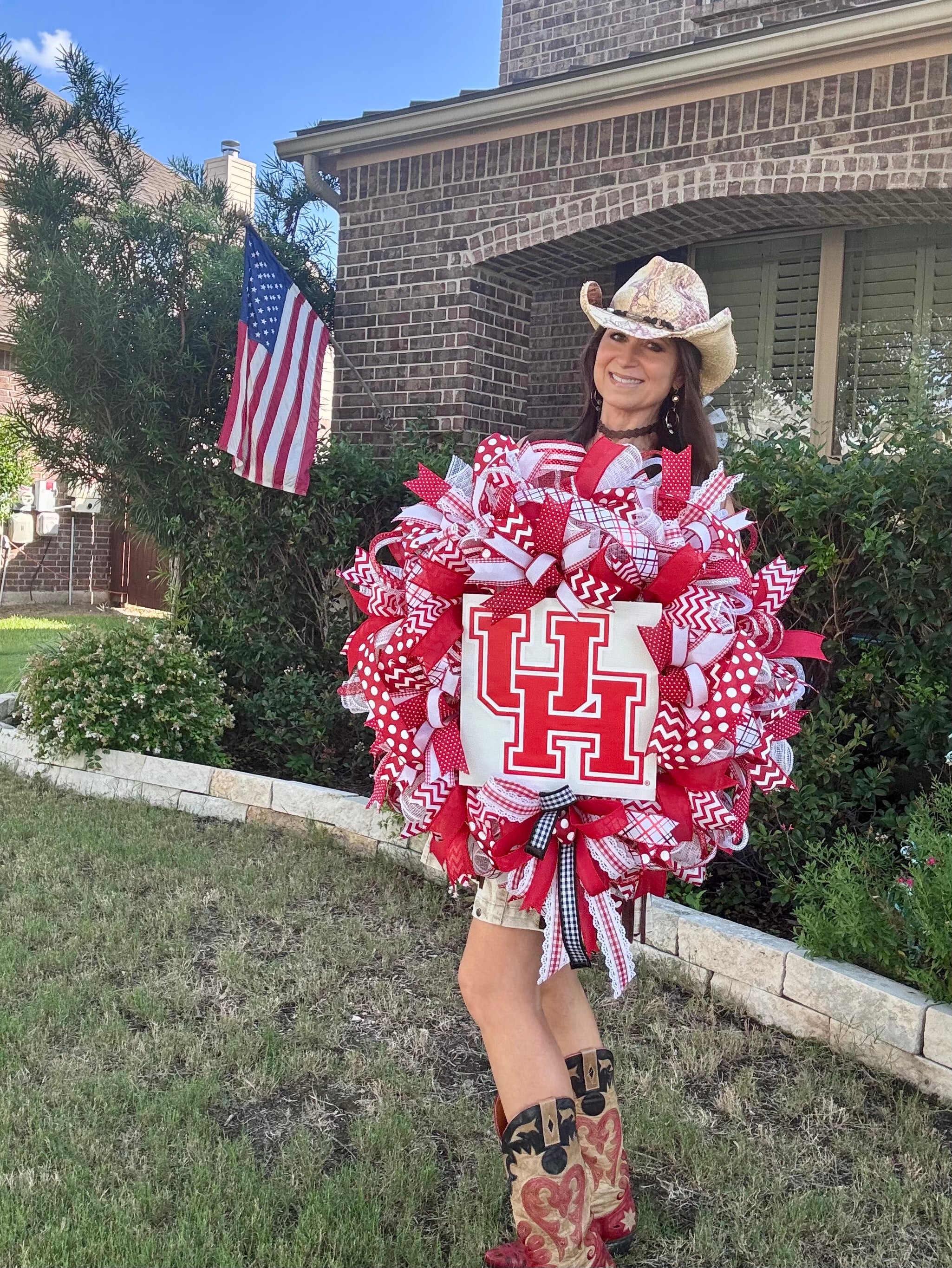 Made to Order University of Houston Wreath