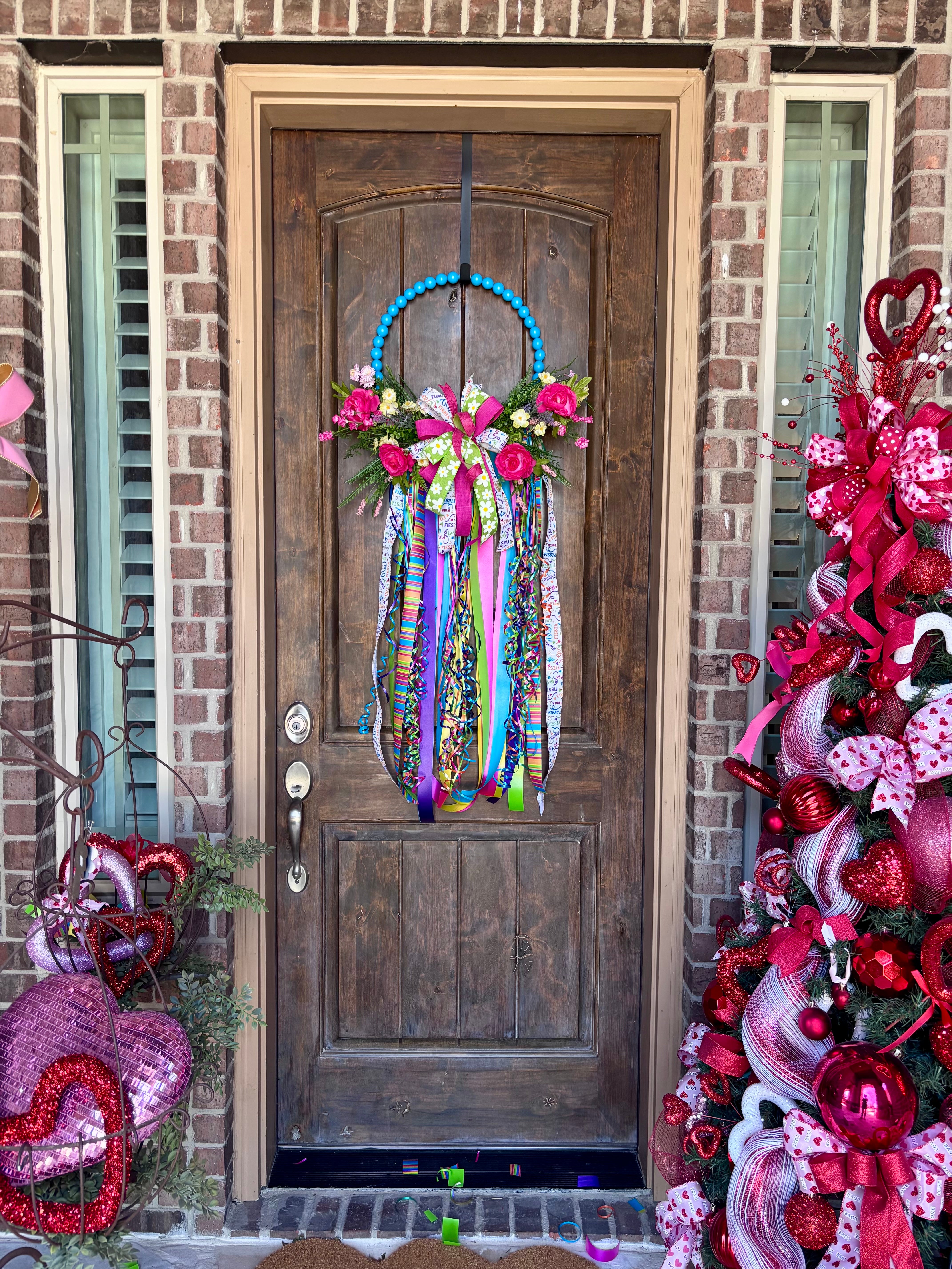 Made to Order Fiesta Flower Burst Beaded Wreath