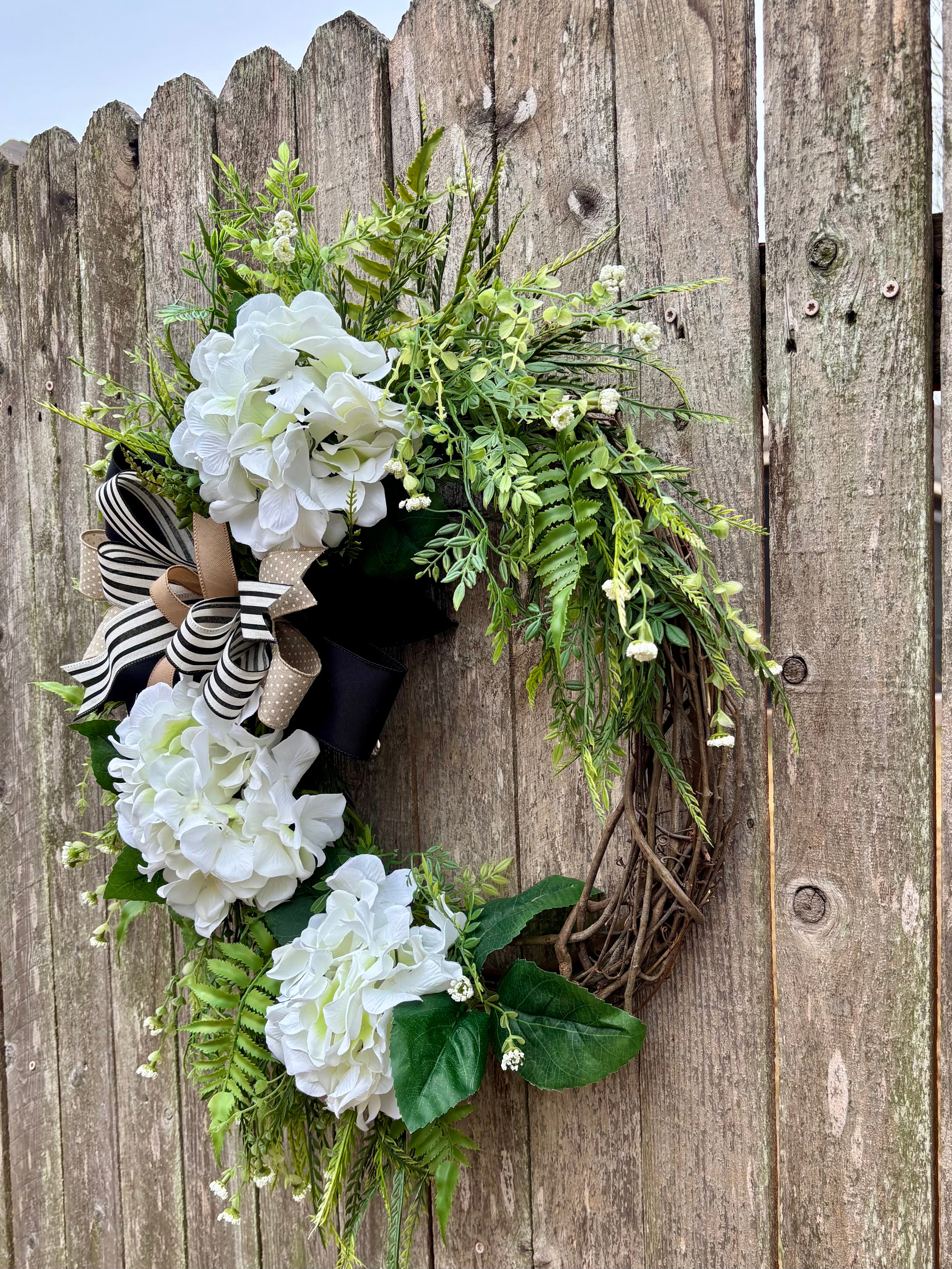 Made to Order Hydrangea Grapevine Wreath