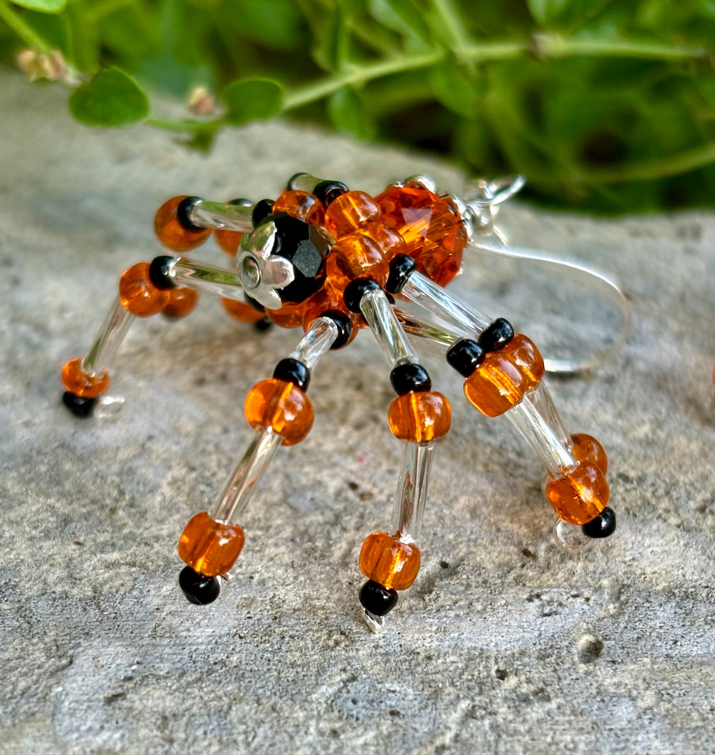 Made to Order Beaded Spider Earrings