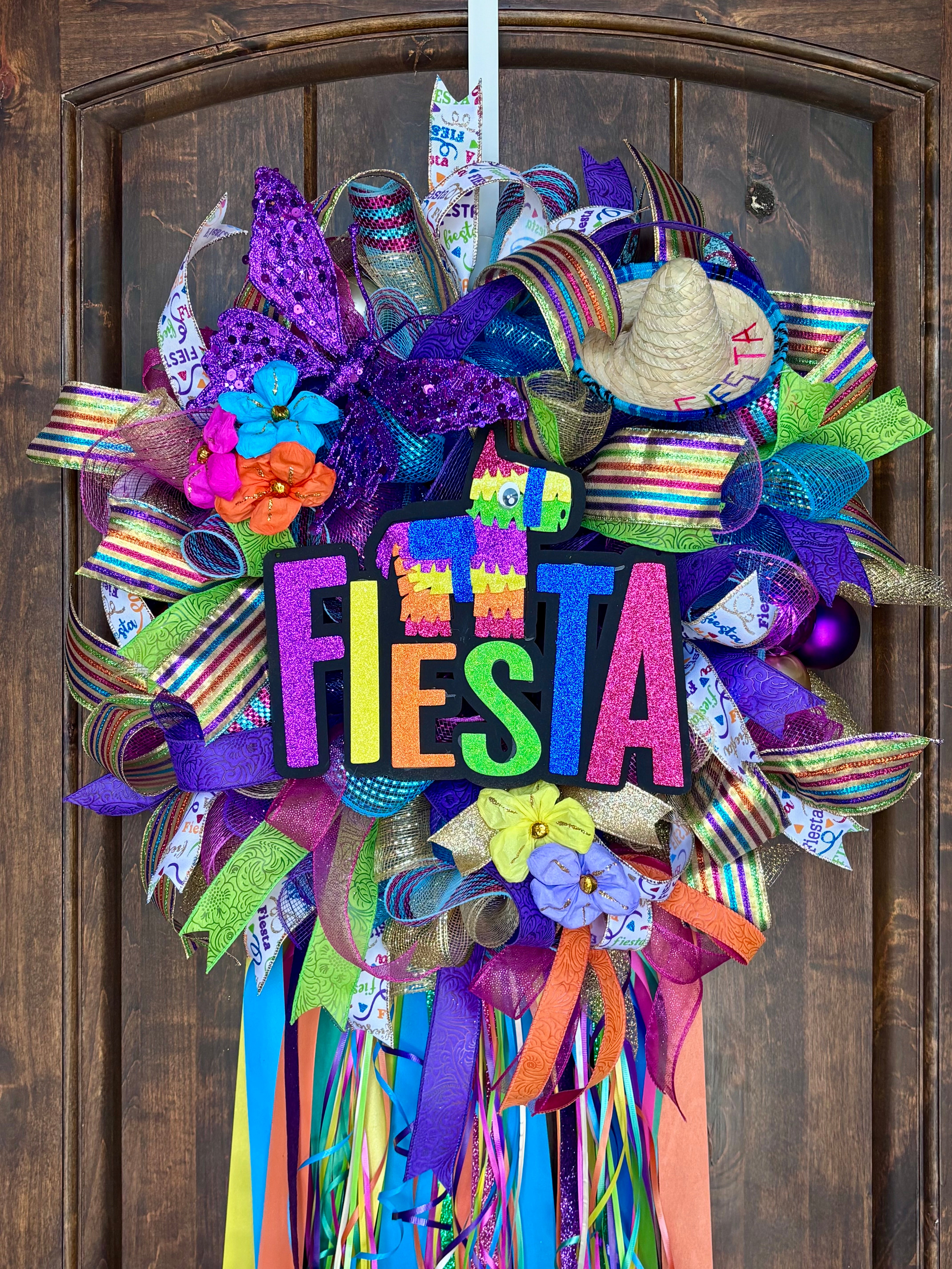 Made to Order 24” Fiesta Ribbon Wreath