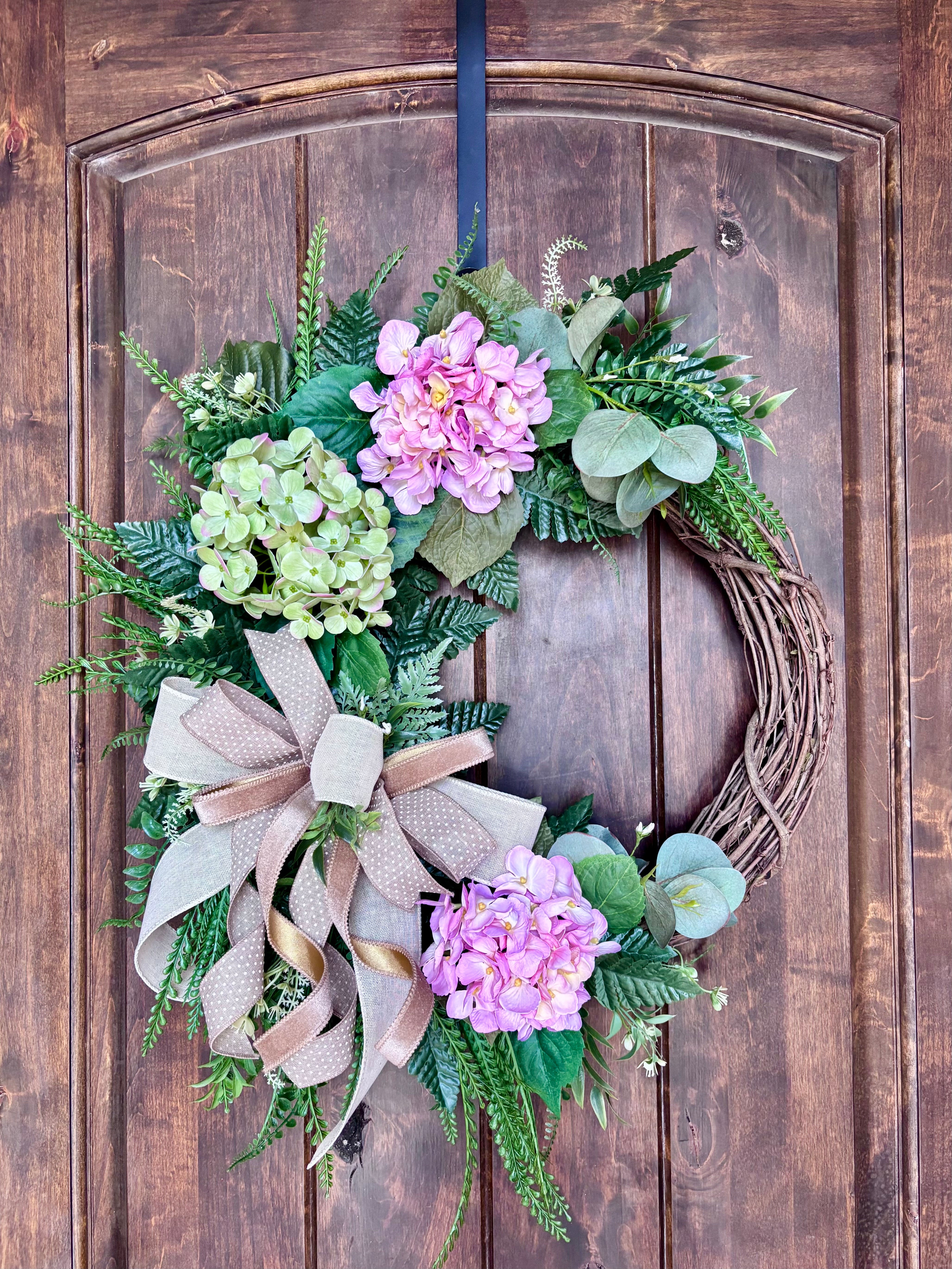 Made to Order Blooming Hydrangea Wreath